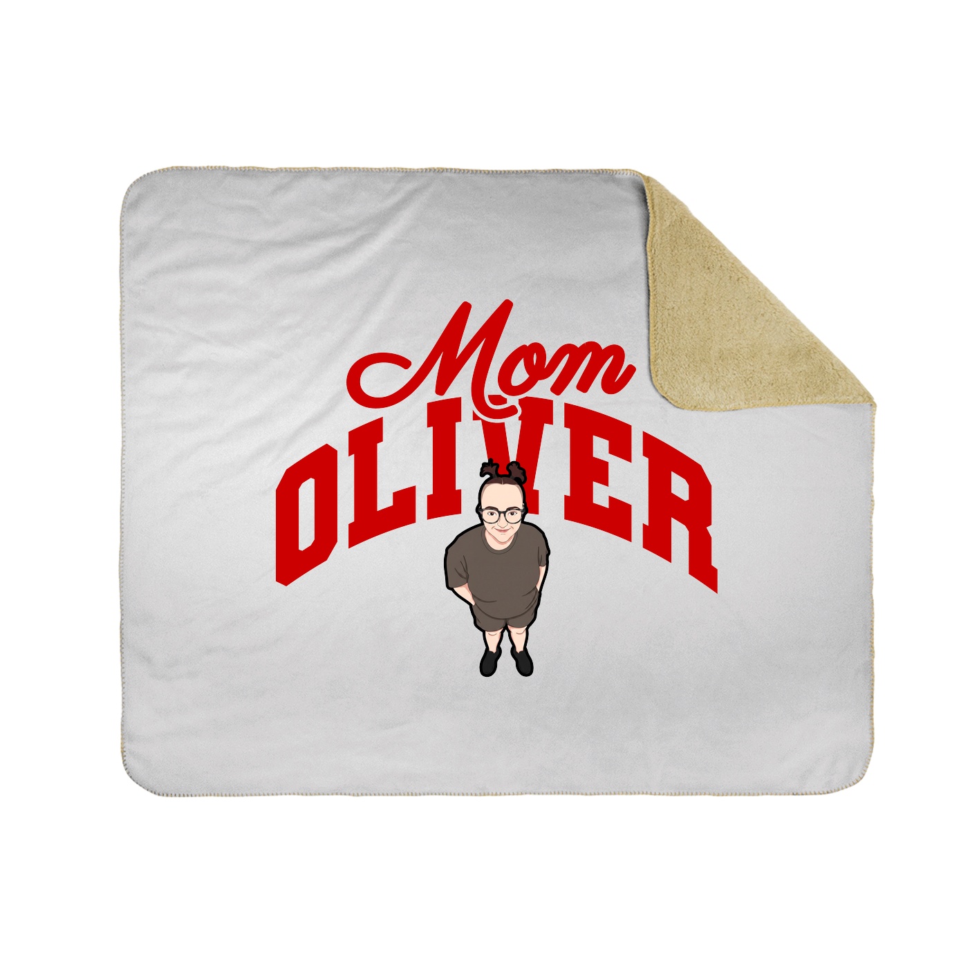 Throw Blanket — Mothers Day Arch in White
