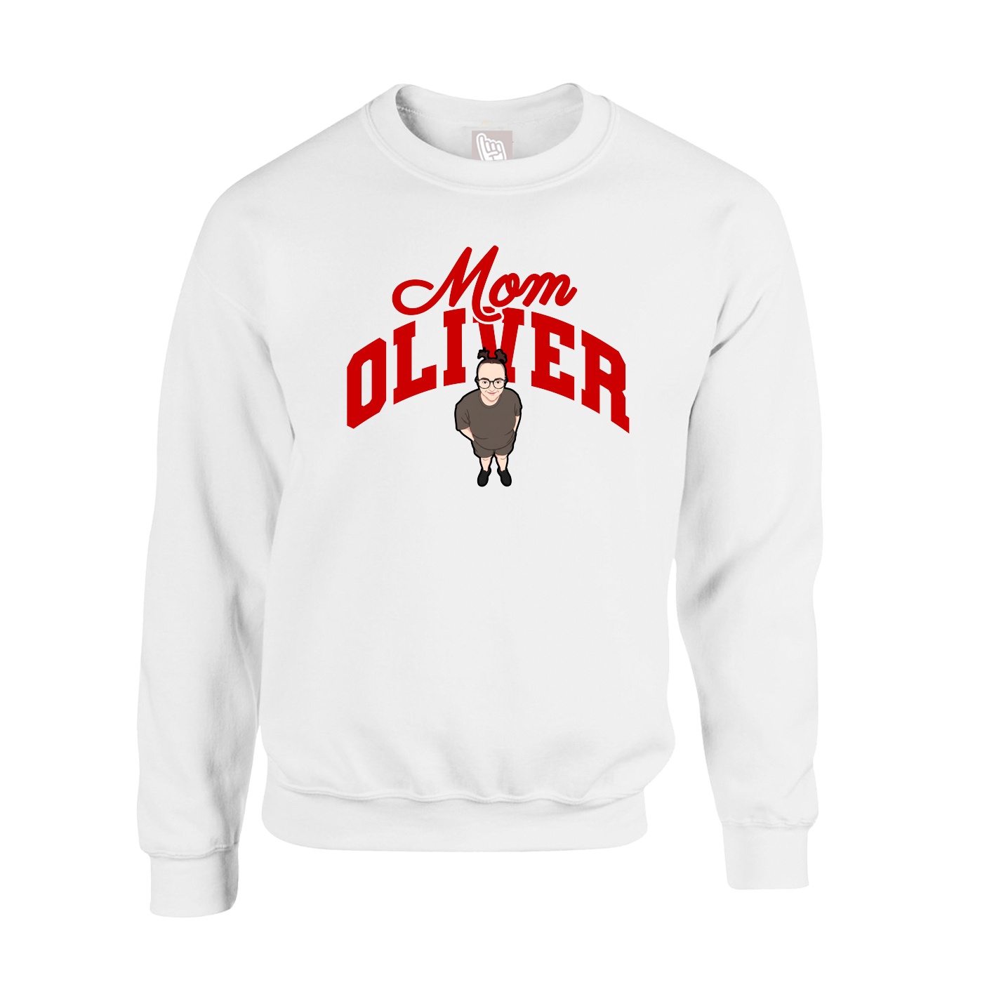Fleece Crew — Mothers Day Arch in White