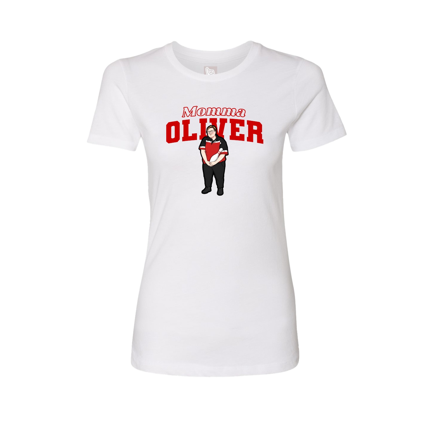 Womens Tee — Mothers Day Block in White
