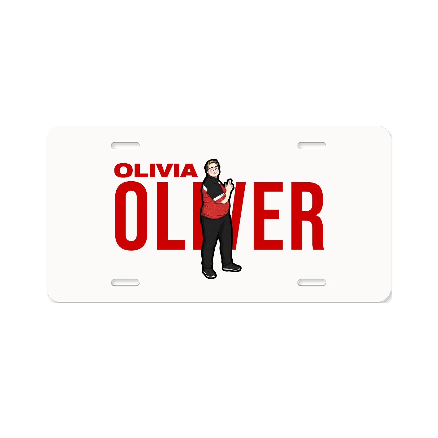 License Plate — Player Name in Classic