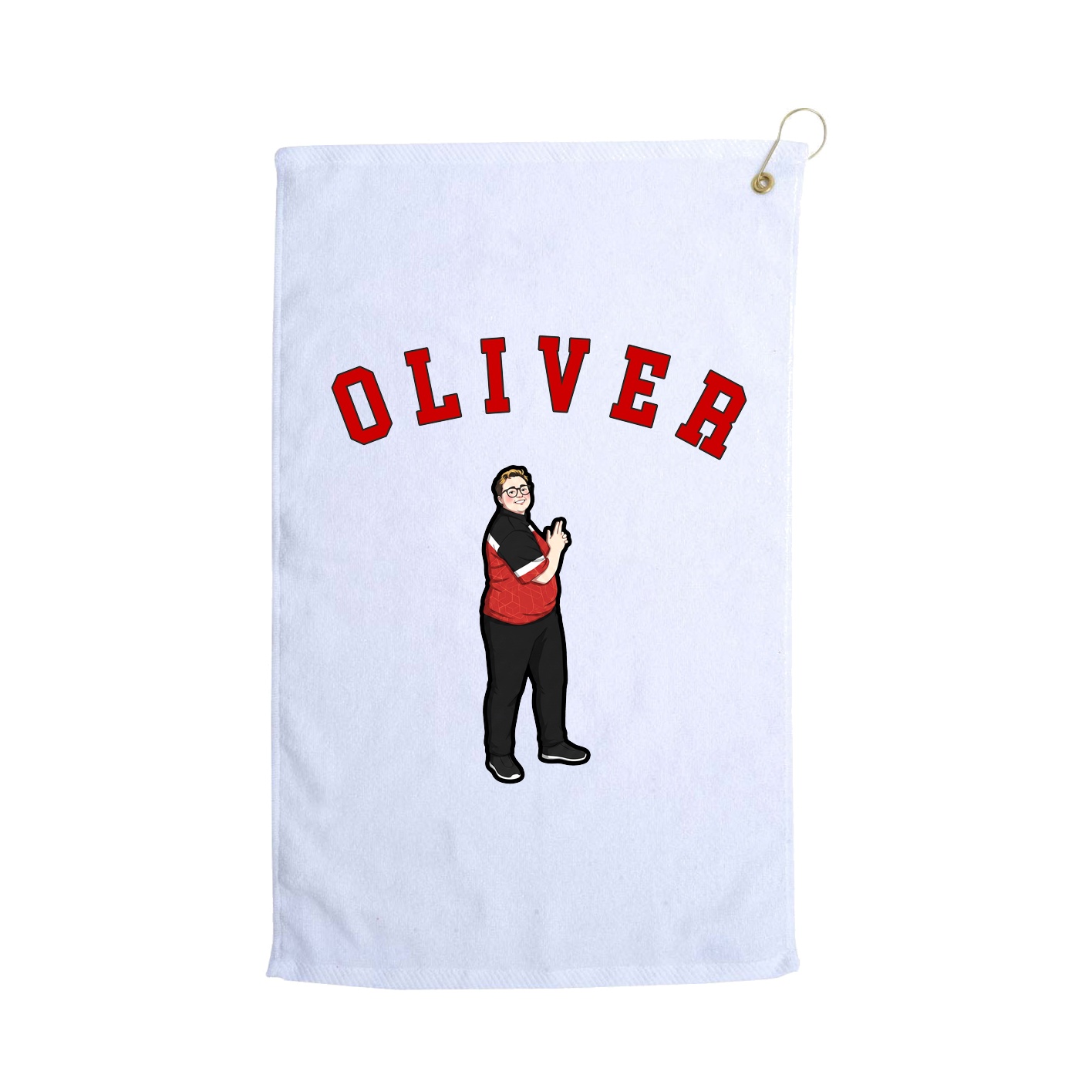 Golf Towel — Shirsey Arch in White