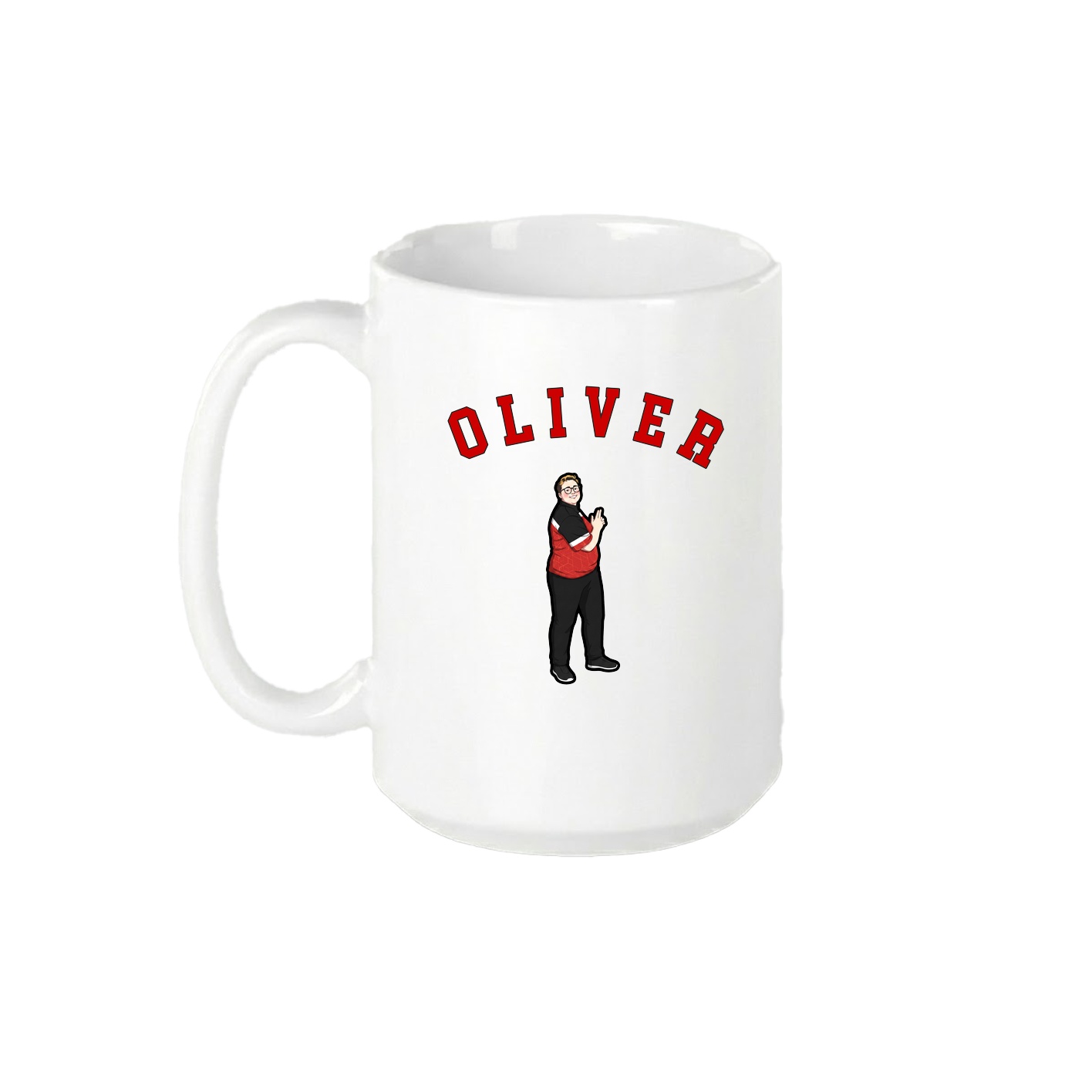 15oz Coffee Mug — Shirsey Arch in White
