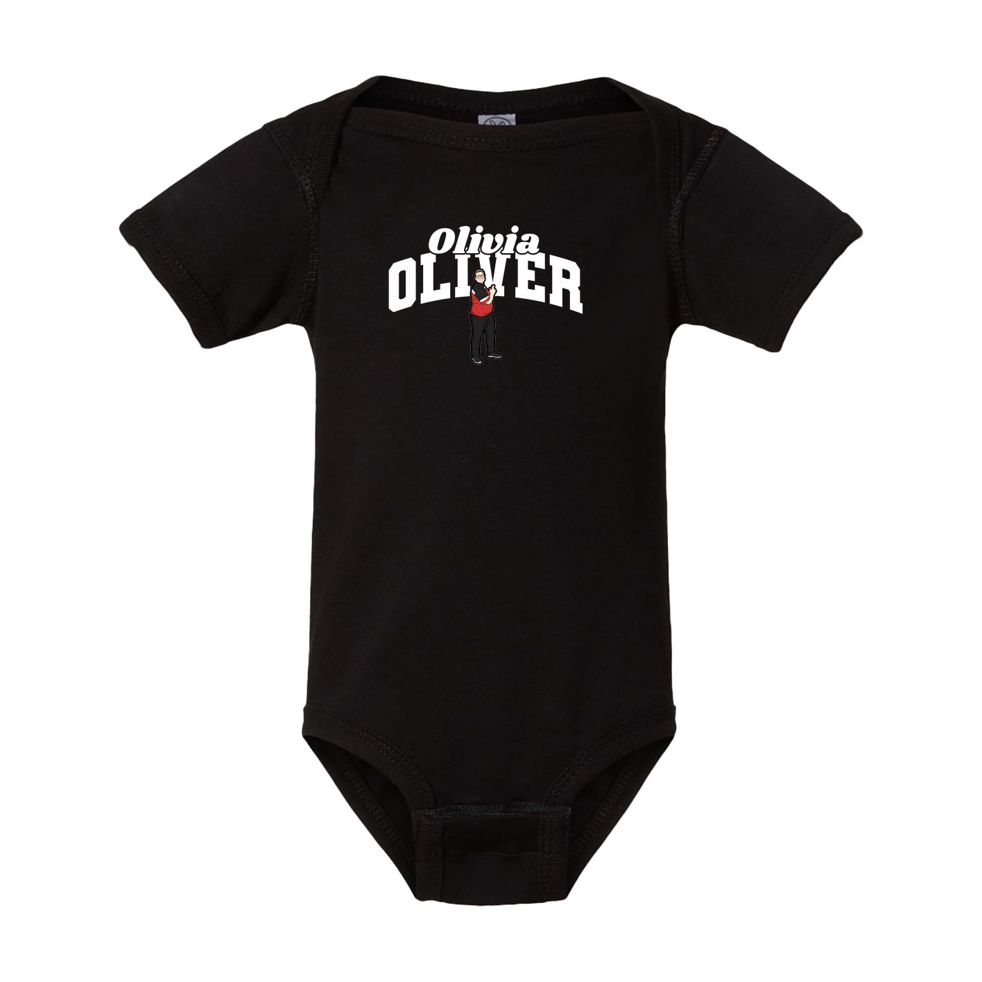 Baby Onesie — Signature Arch in Black