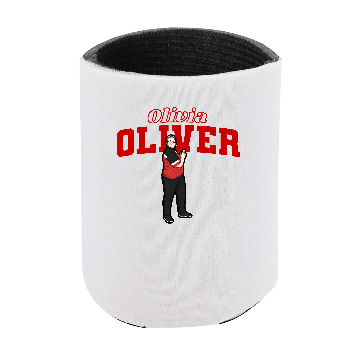 Can Holder — Name Arch in White