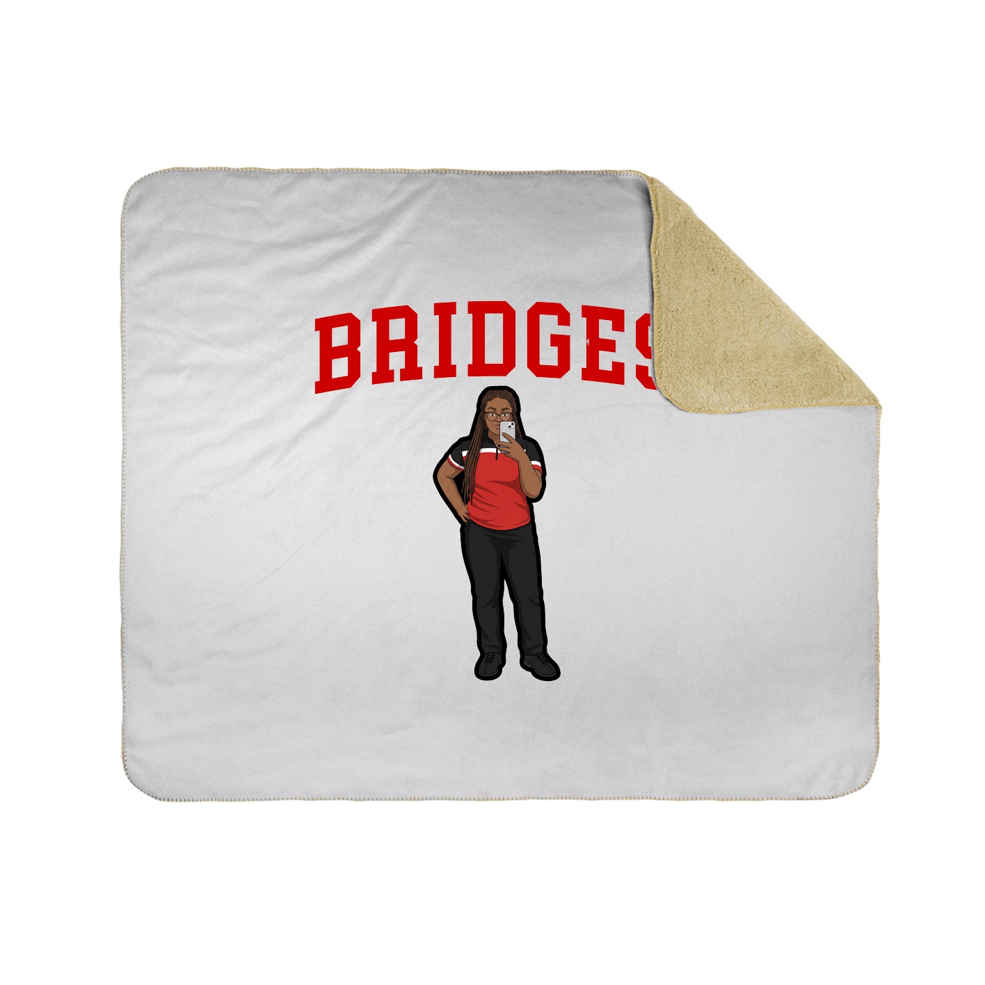 Throw Blanket — Shirsey in White