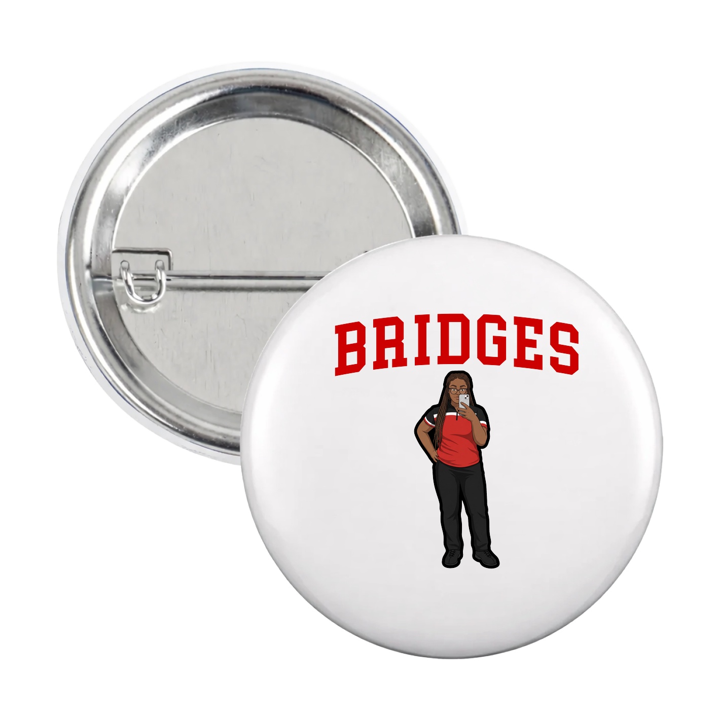 Game Day Button — Shirsey in White