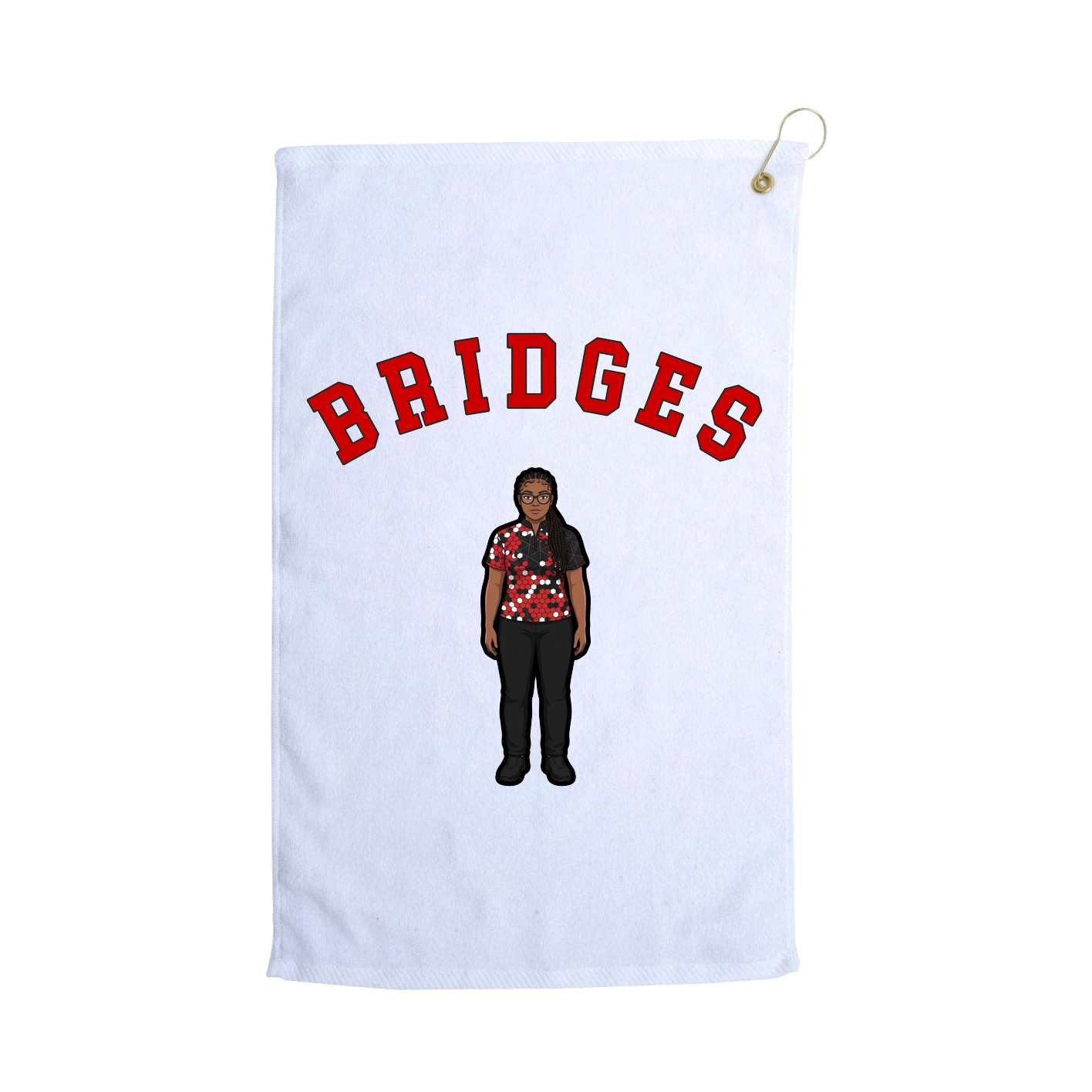 Golf Towel — Shirsey Arch in White