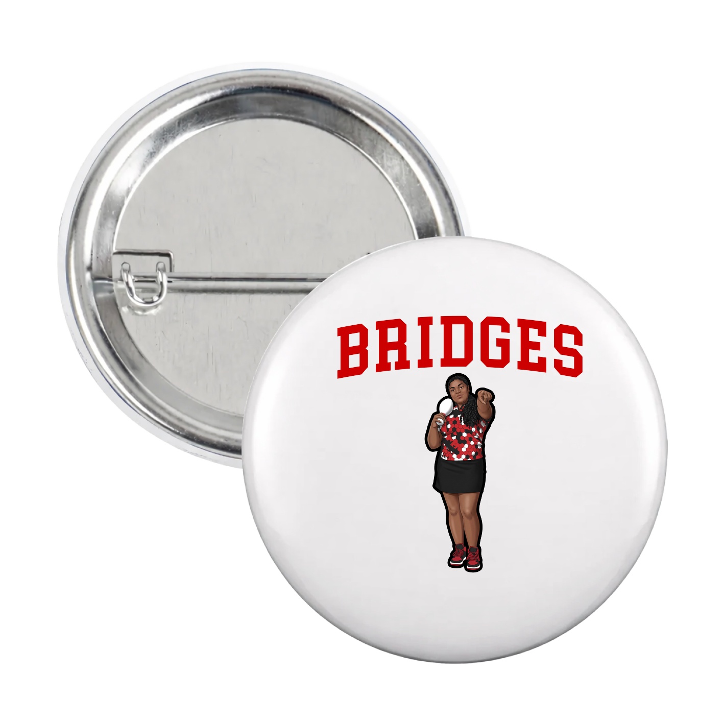 Game Day Button — Shirsey in White