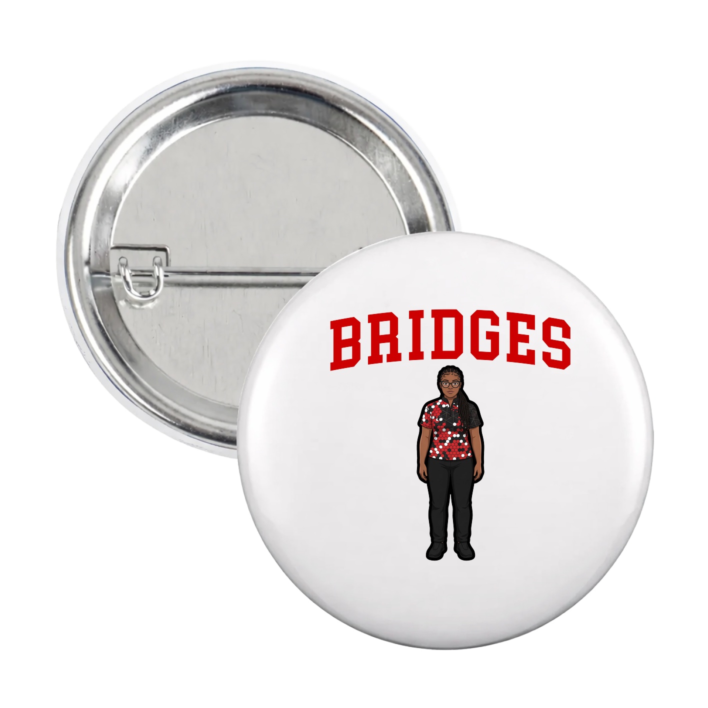 Game Day Button — Shirsey in White