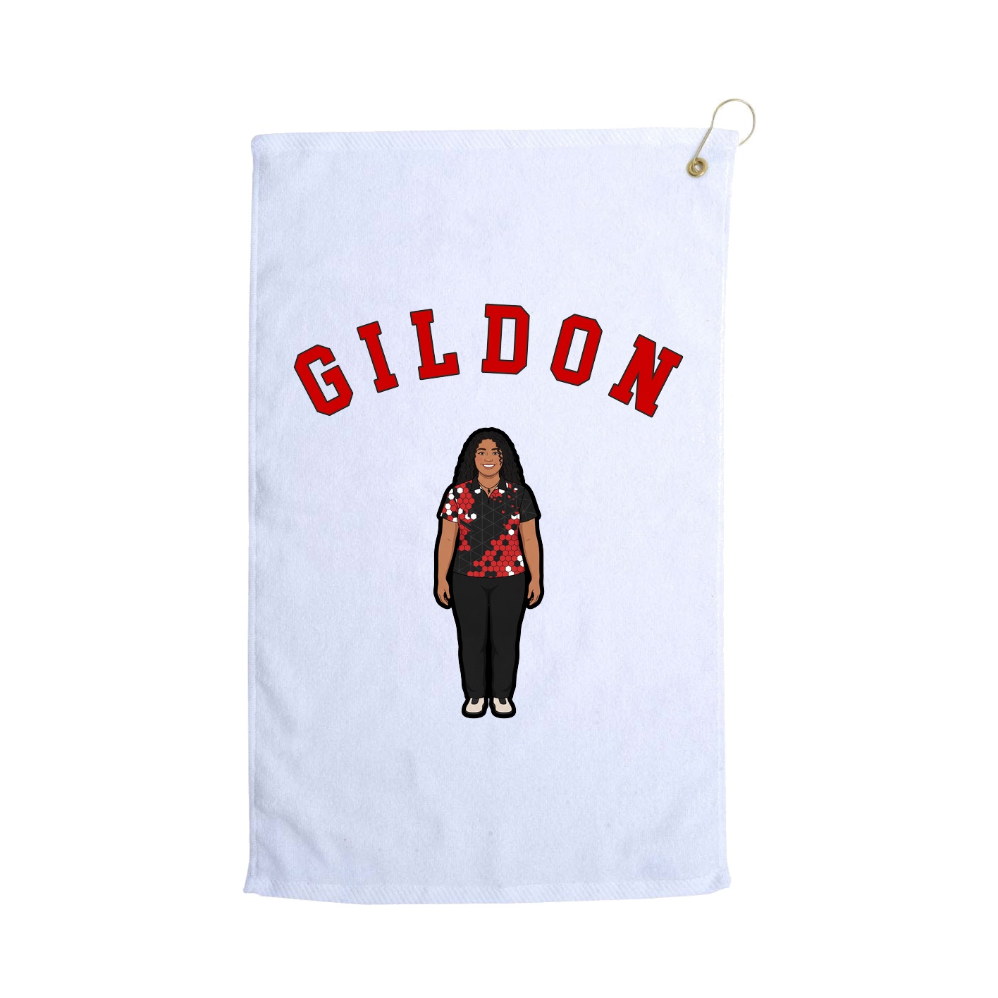 Golf Towel — Shirsey Arch in White