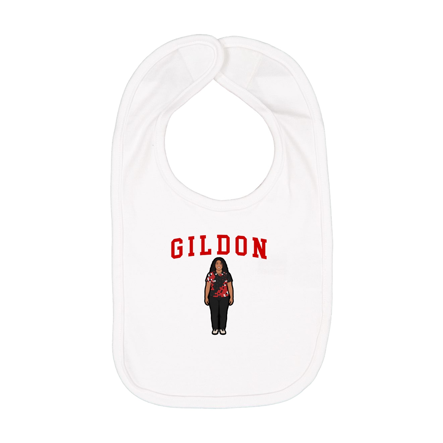 Infant Bib — Shirsey in White