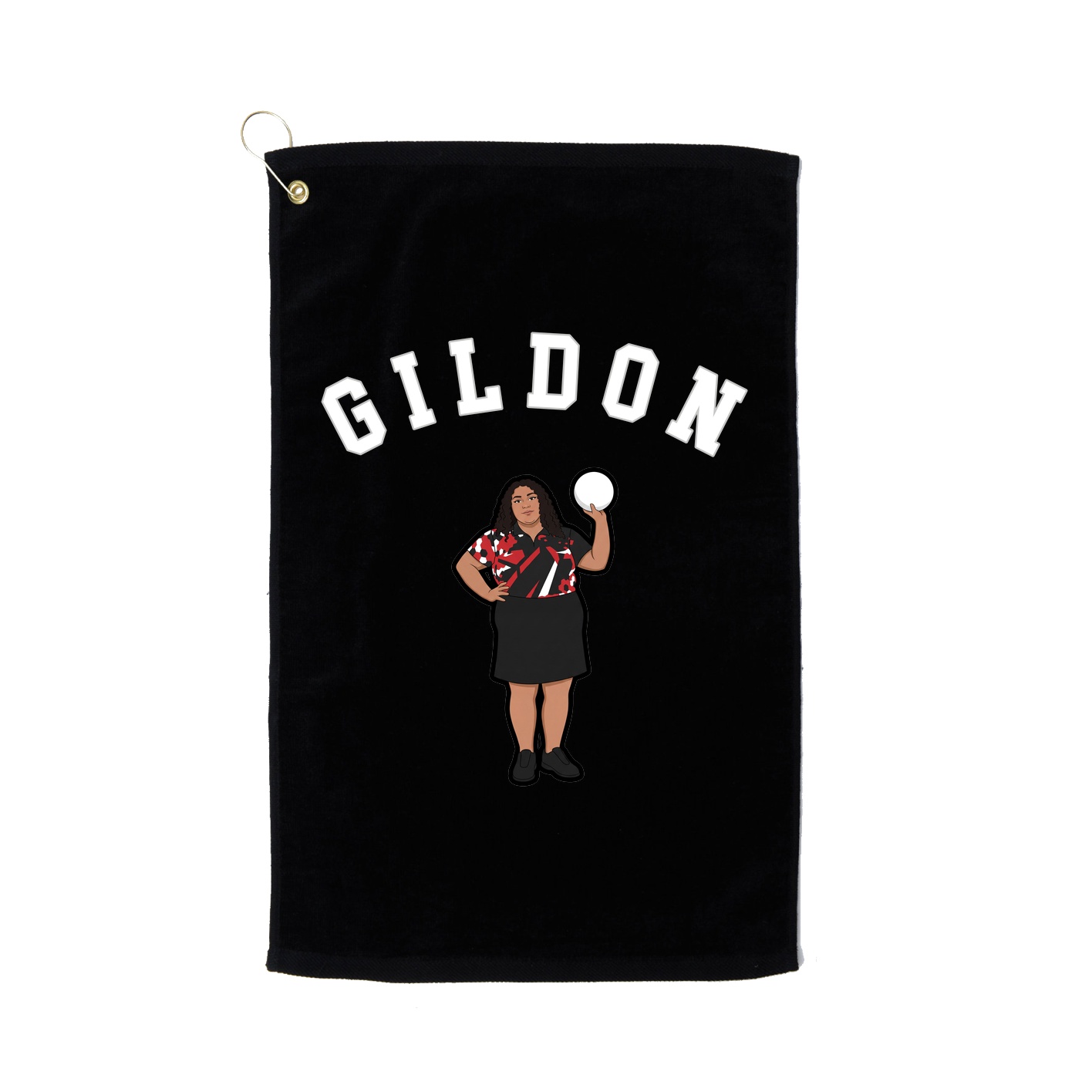 Golf Towel — Shirsey Arch in Black