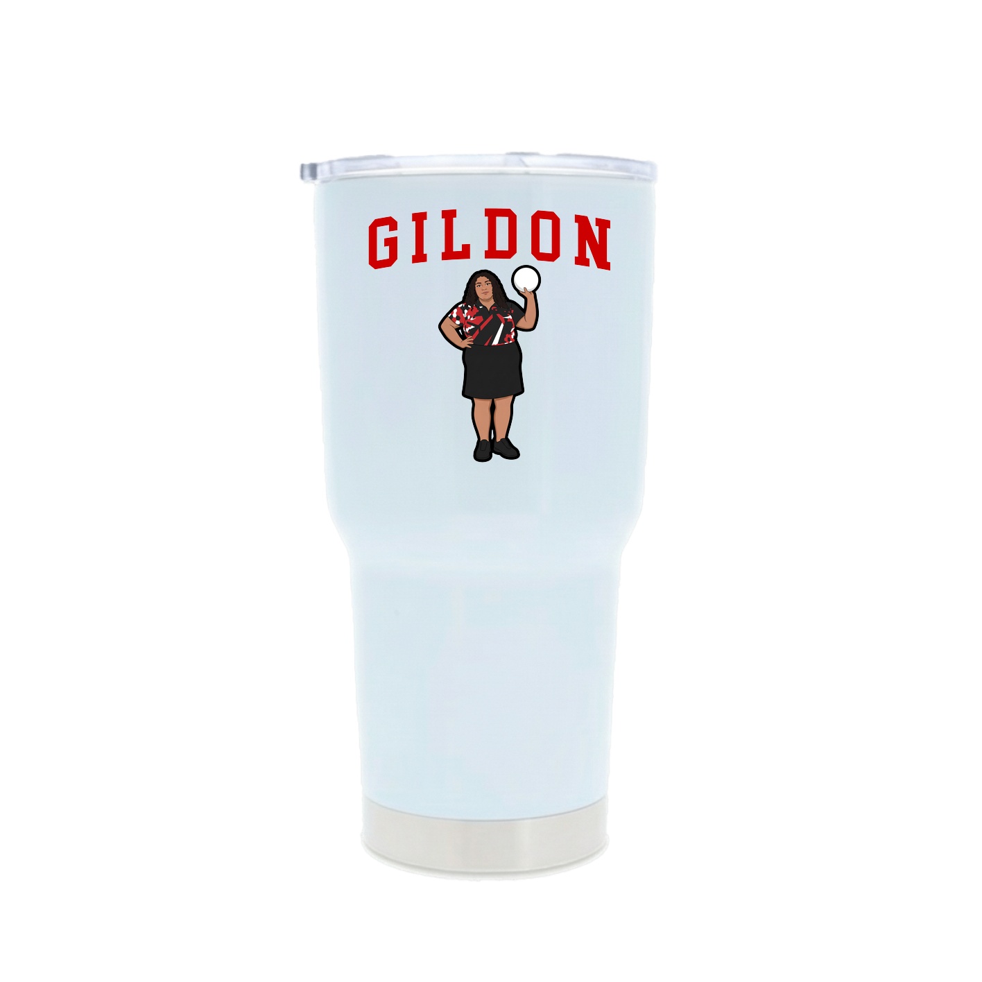30oz Stainless Steel Tumbler — Shirsey in White
