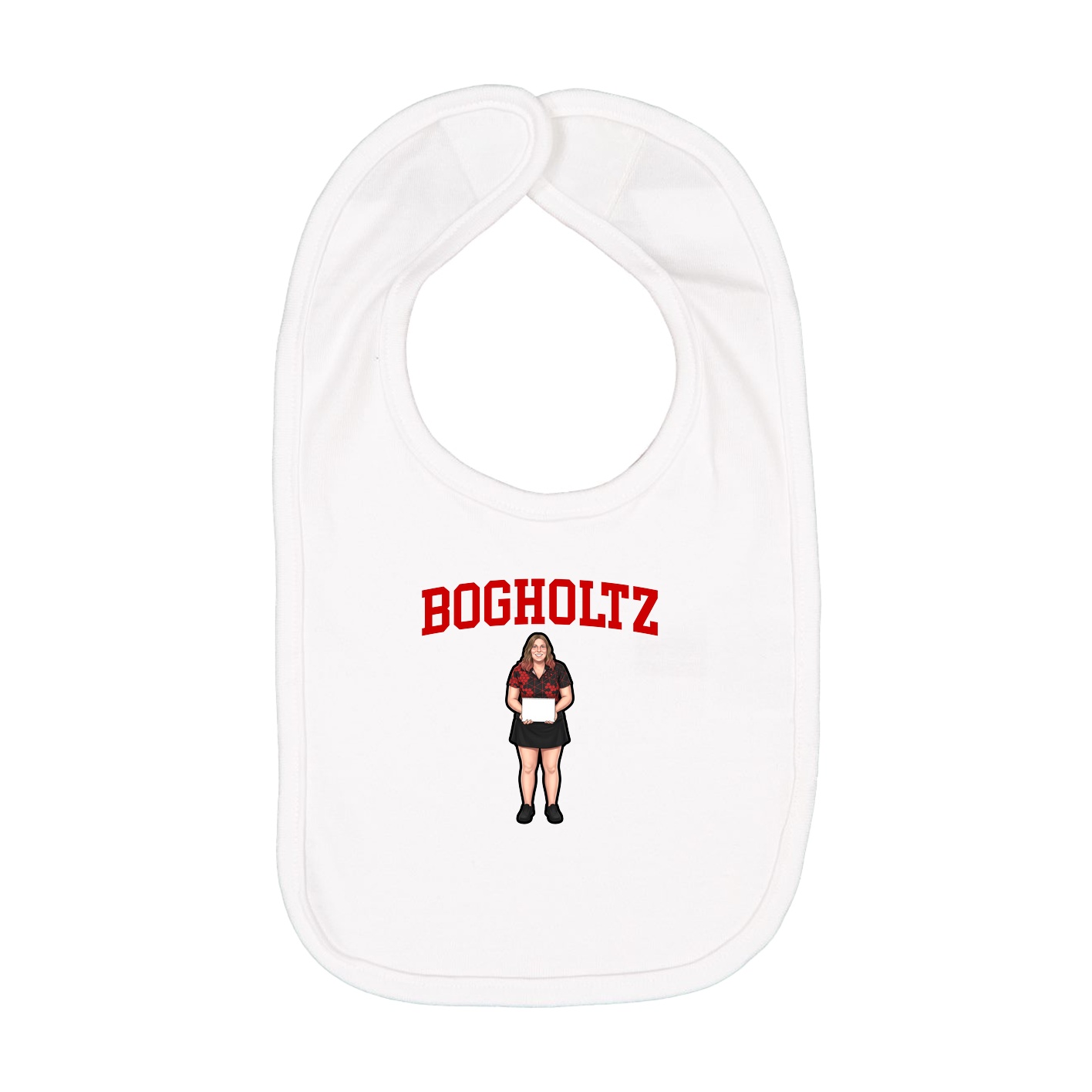 Infant Bib — Shirsey in White