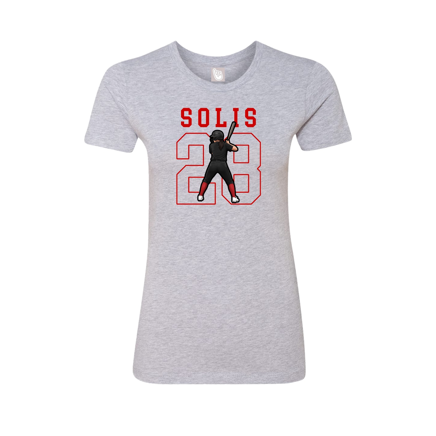 Fitted Women's Tee — Shirsey in Grey
