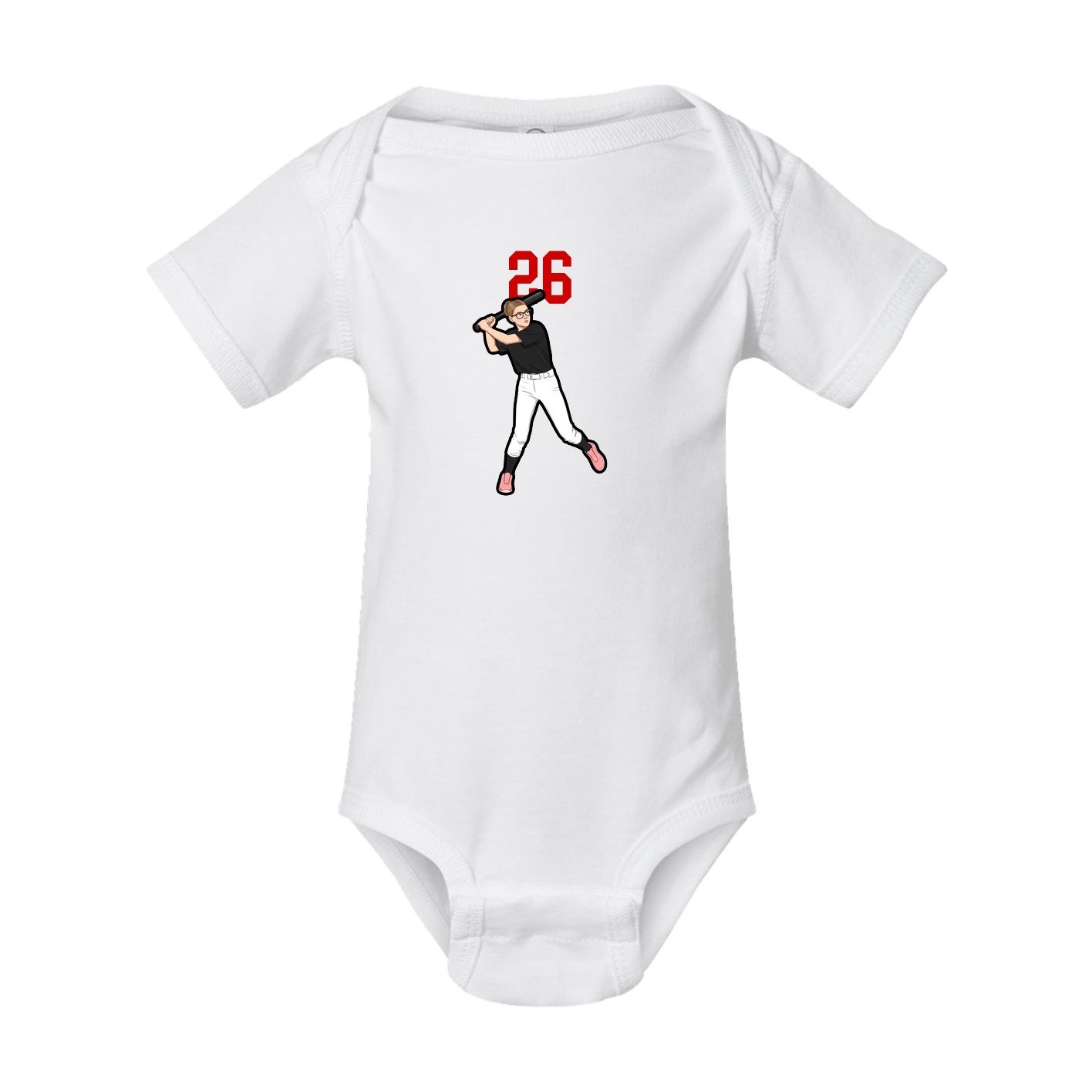Baby Onesie — Number Top in White
