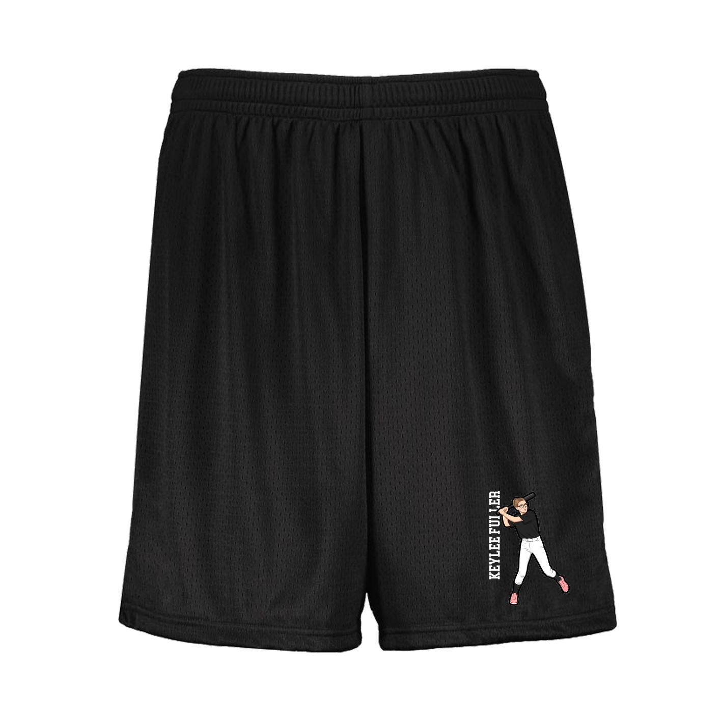 Shorts — Name Vertical in Black