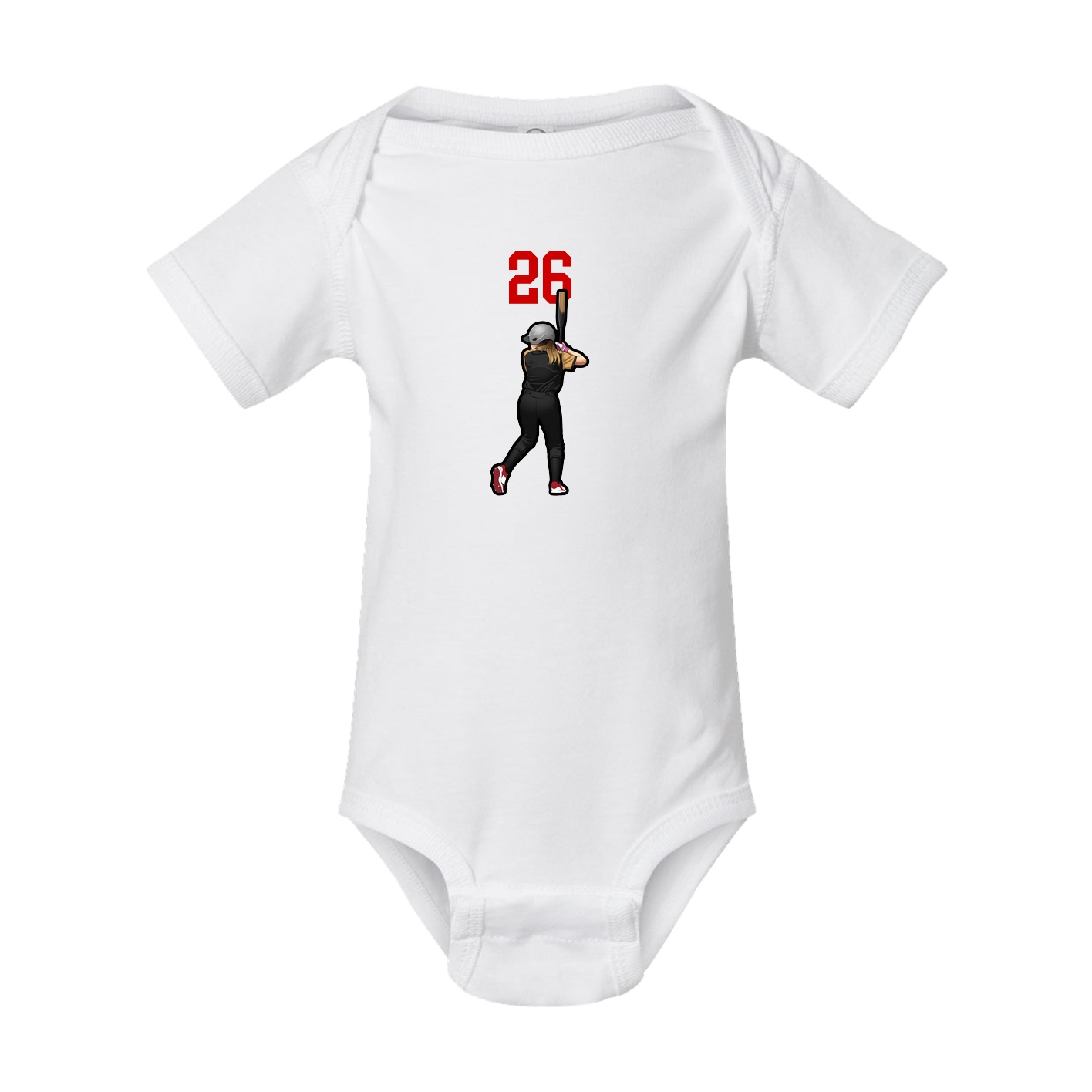 Baby Onesie — Number Top in White