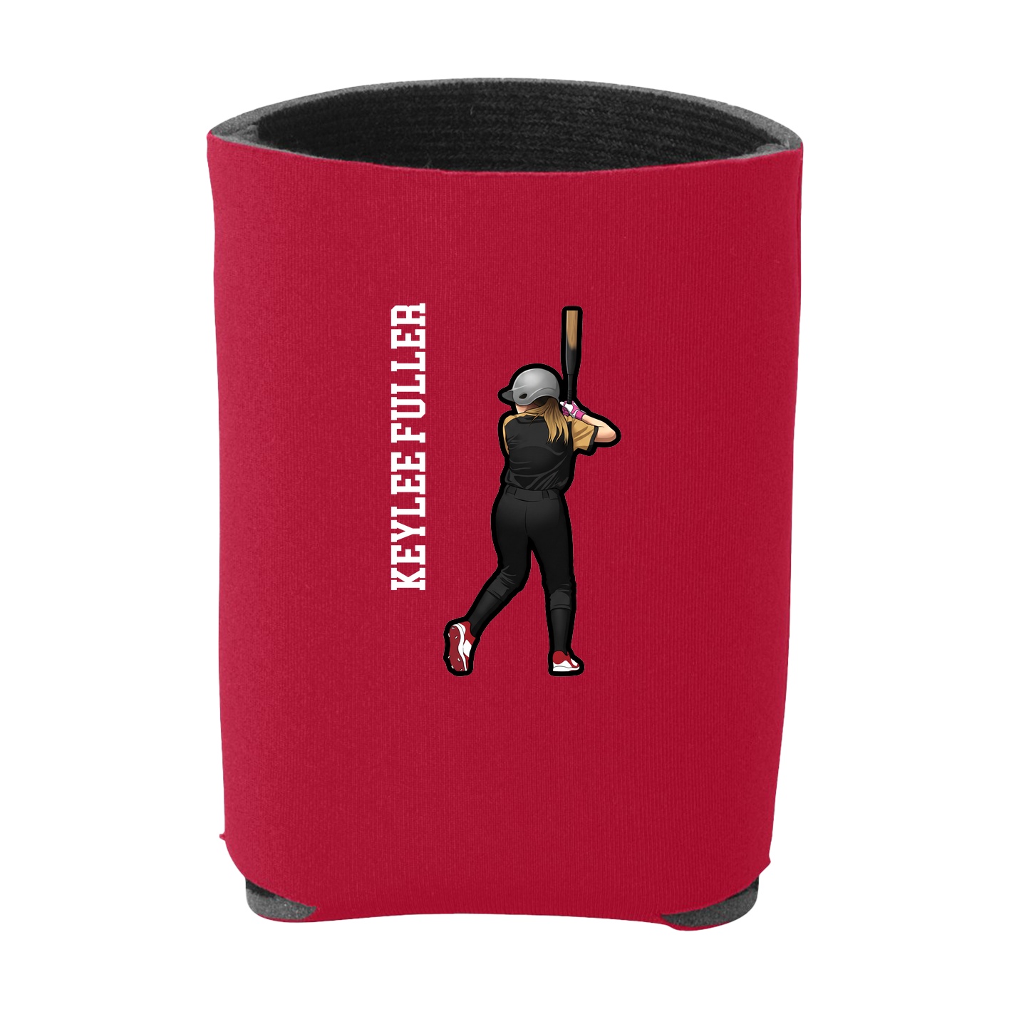 Can Holder — Name Vertical in Red