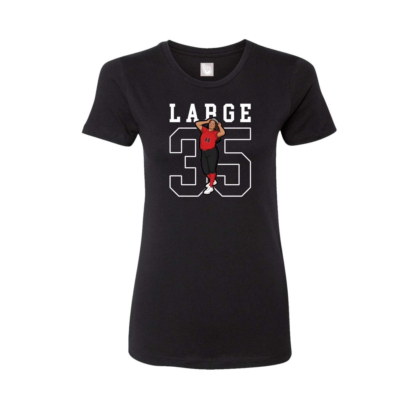Fitted Women's Tee — Shirsey in Black