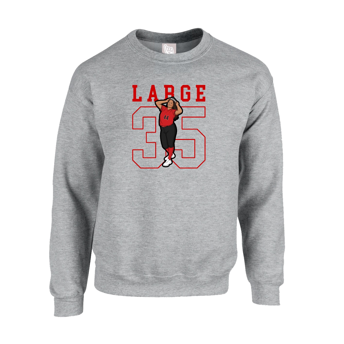 Fleece Crew — Shirsey in Grey