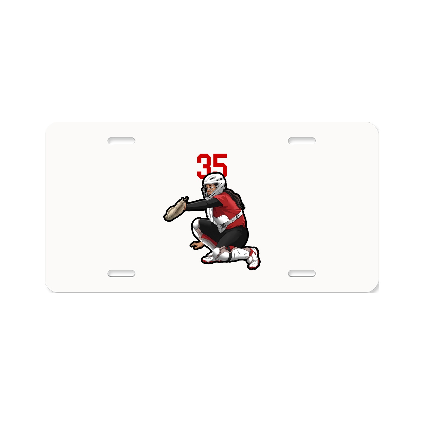 License Plate — Number Top in Classic