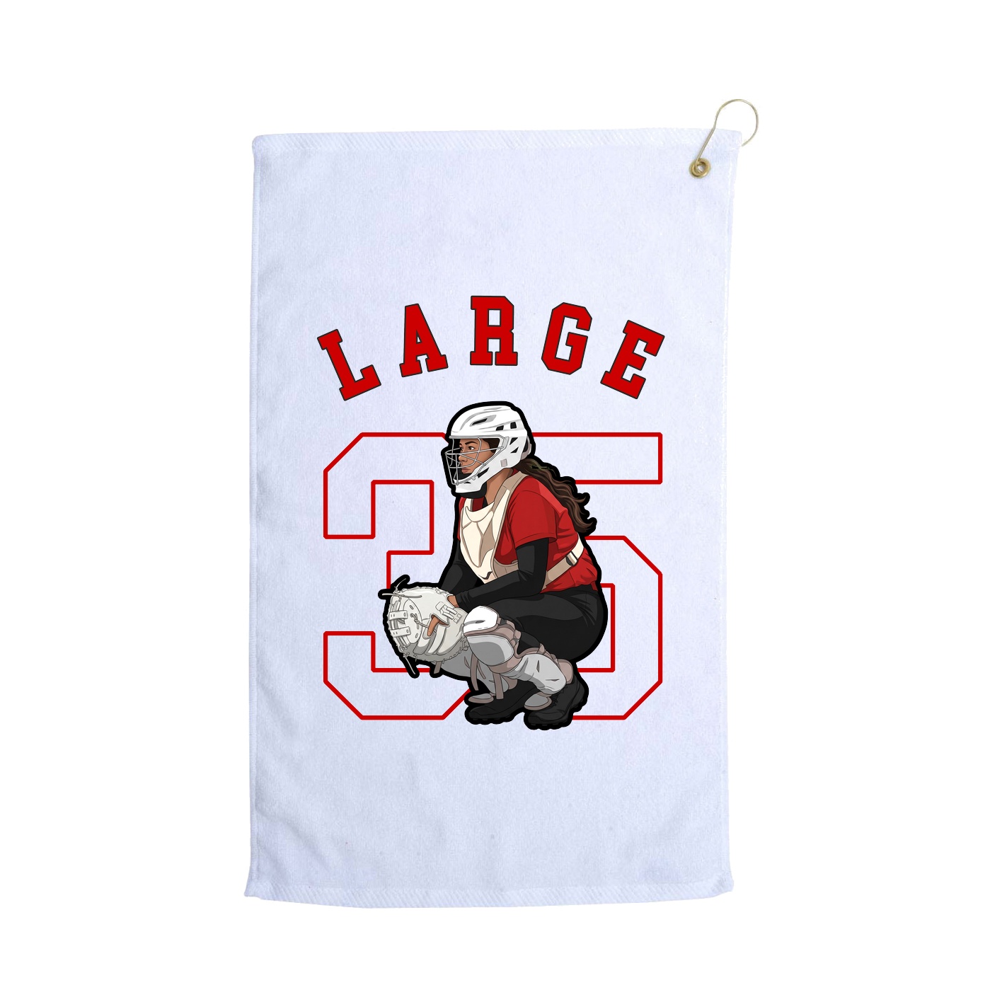 Golf Towel — Shirsey Arch in White