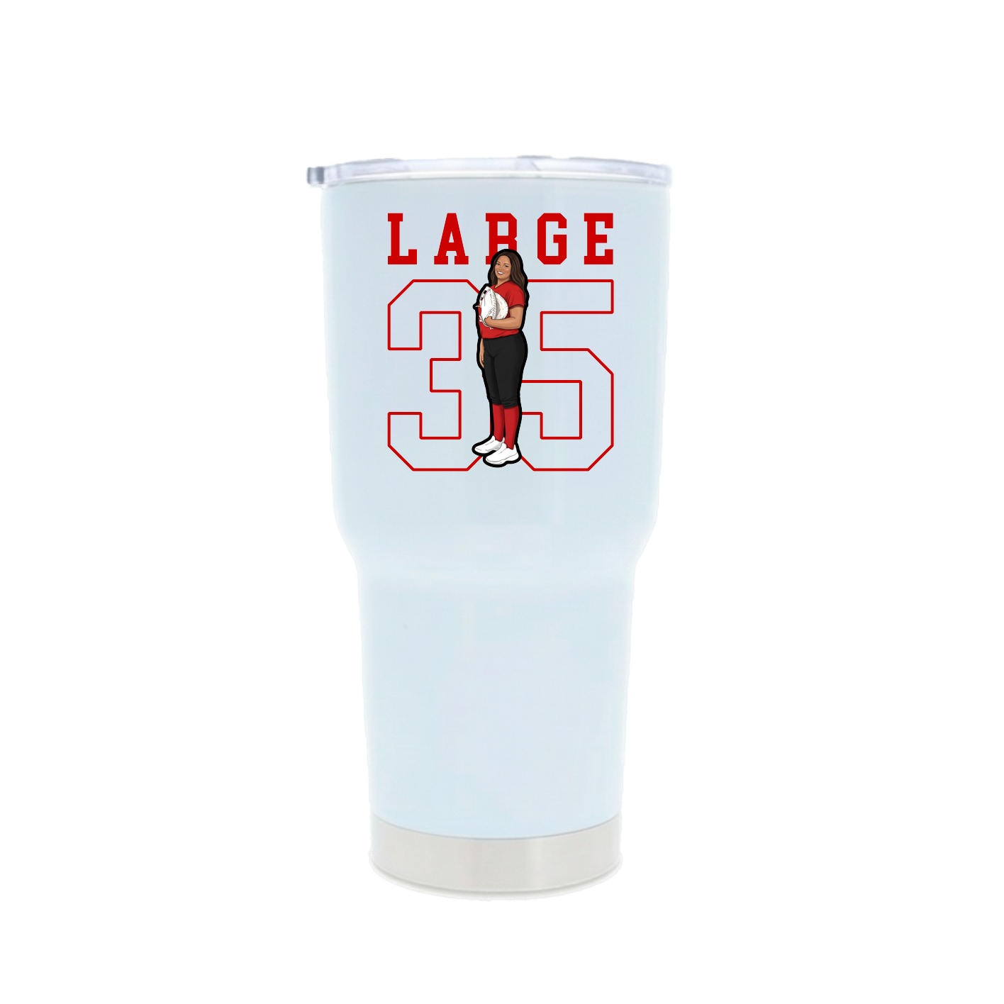 30oz Stainless Steel Tumbler — Shirsey in White