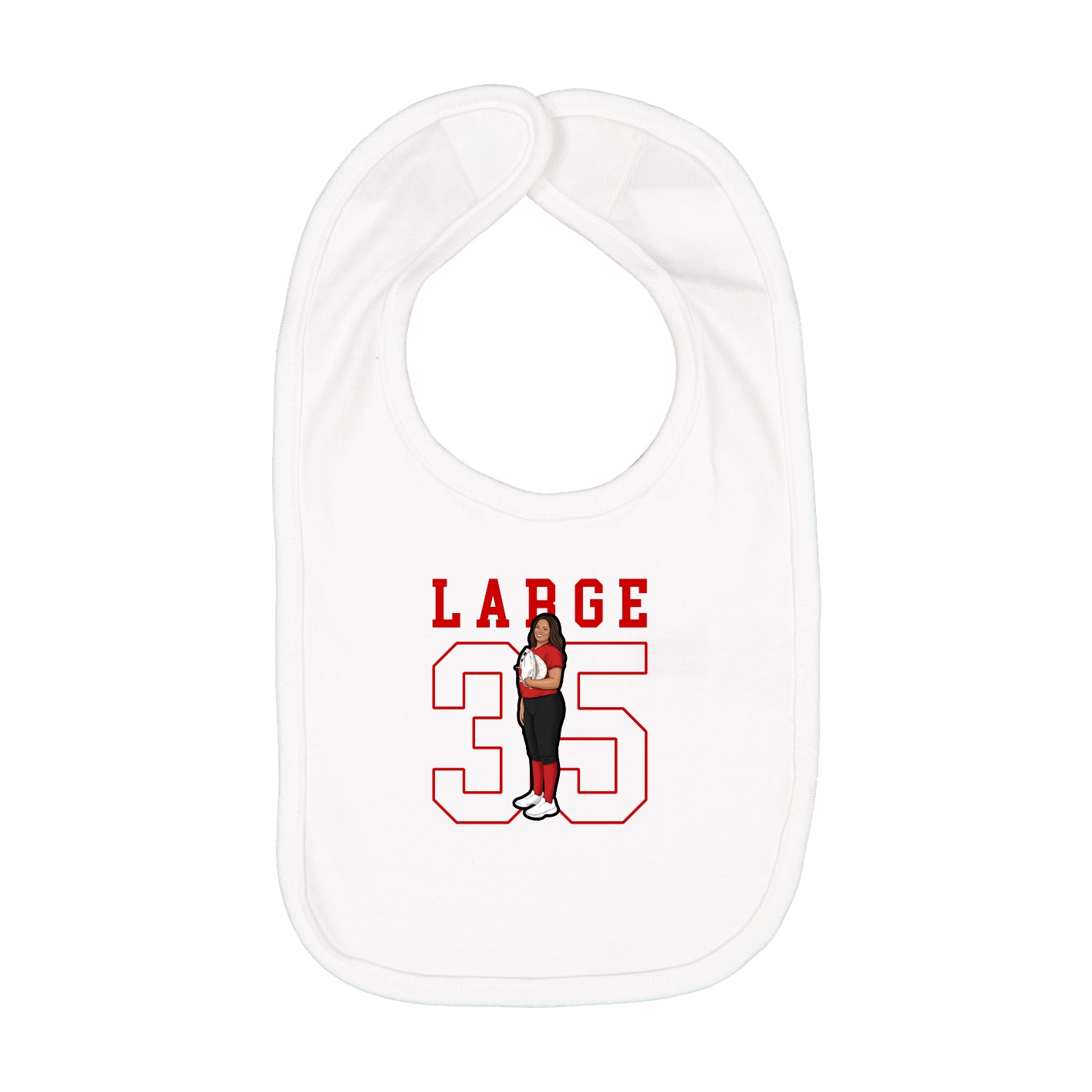 Infant Bib — Shirsey in White