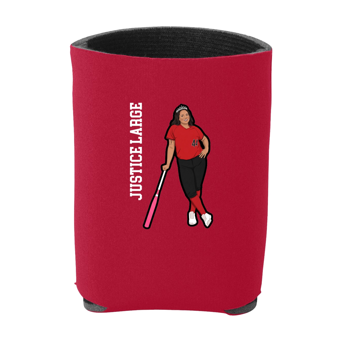 Can Holder — Name Vertical in Red