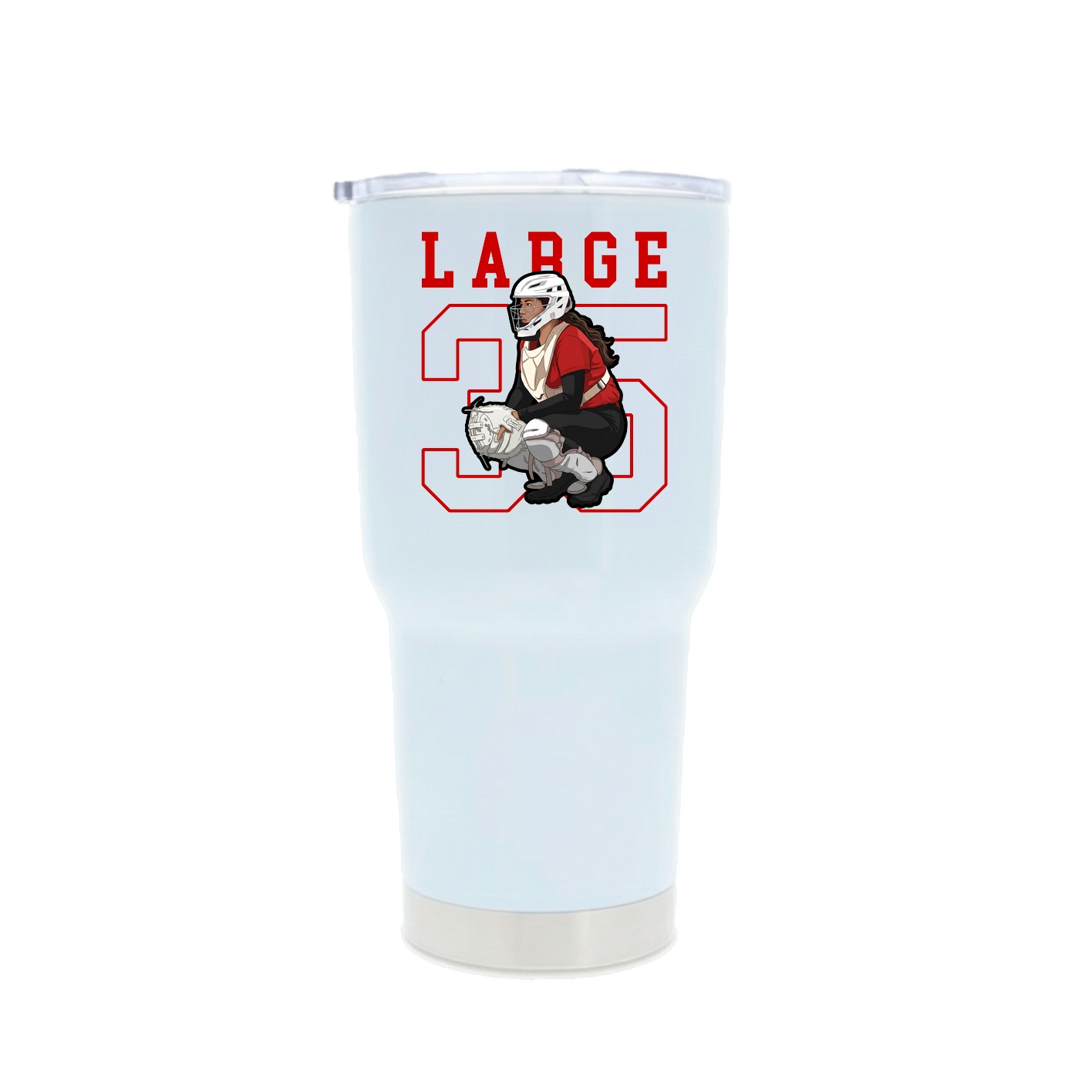 30oz Stainless Steel Tumbler — Shirsey in White
