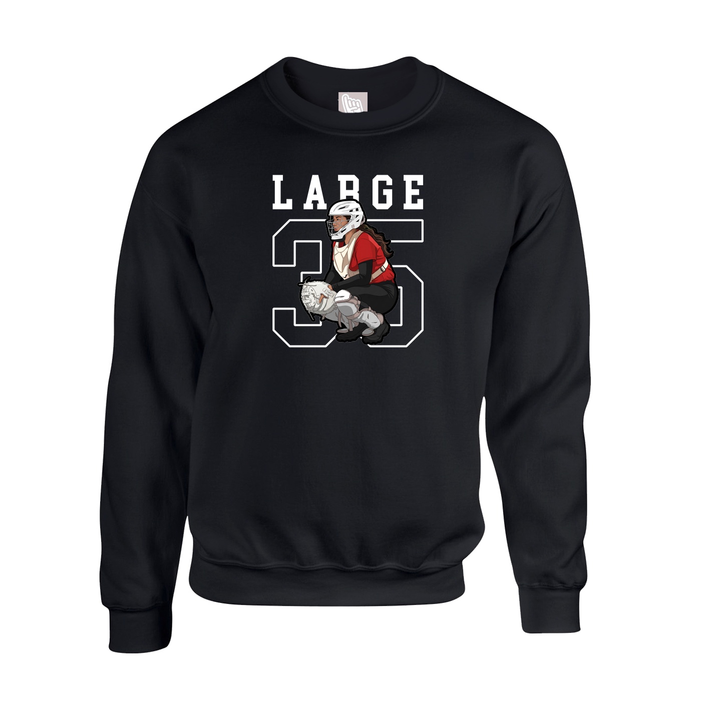 Fleece Crew — Shirsey in Black