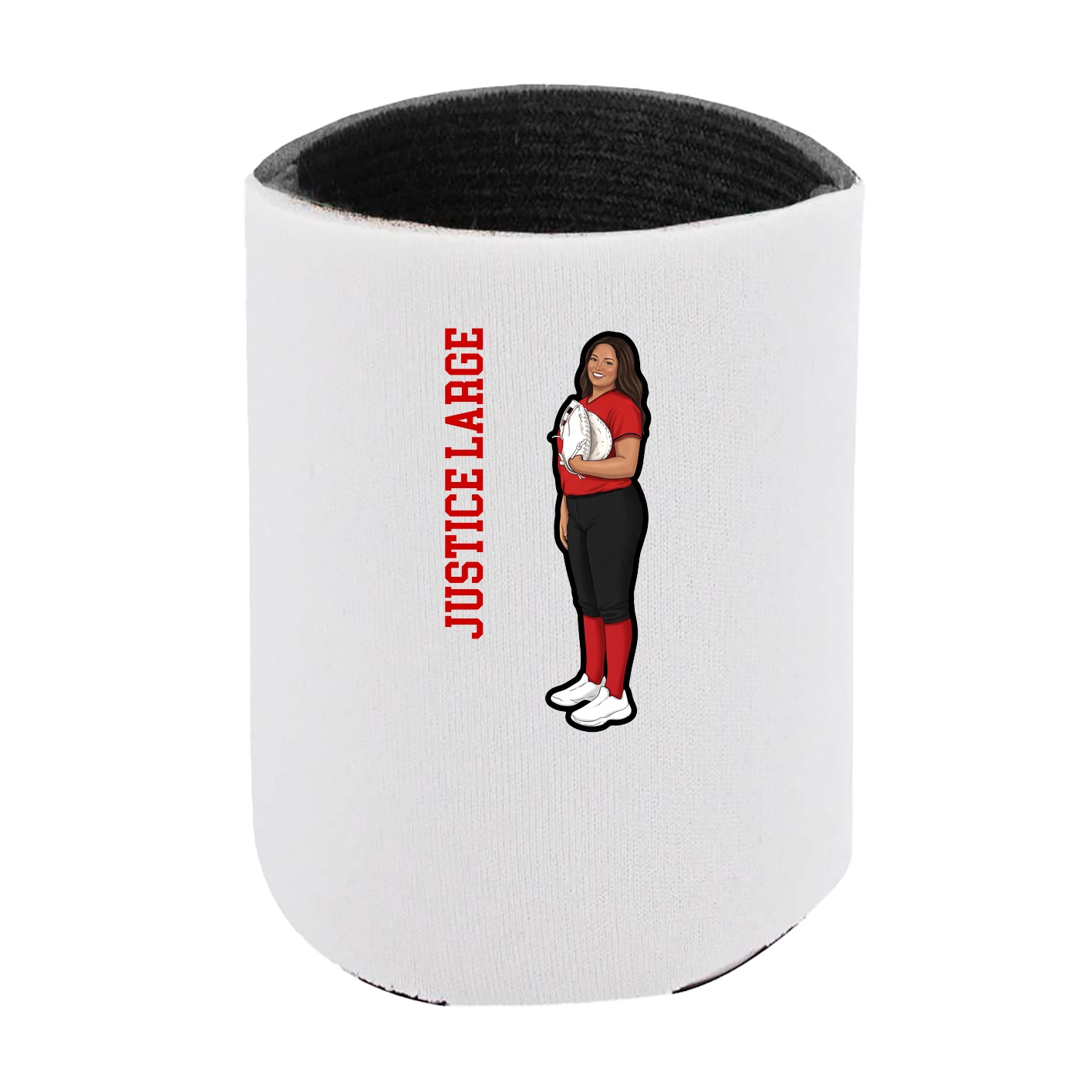 Can Holder — Name Vertical in White
