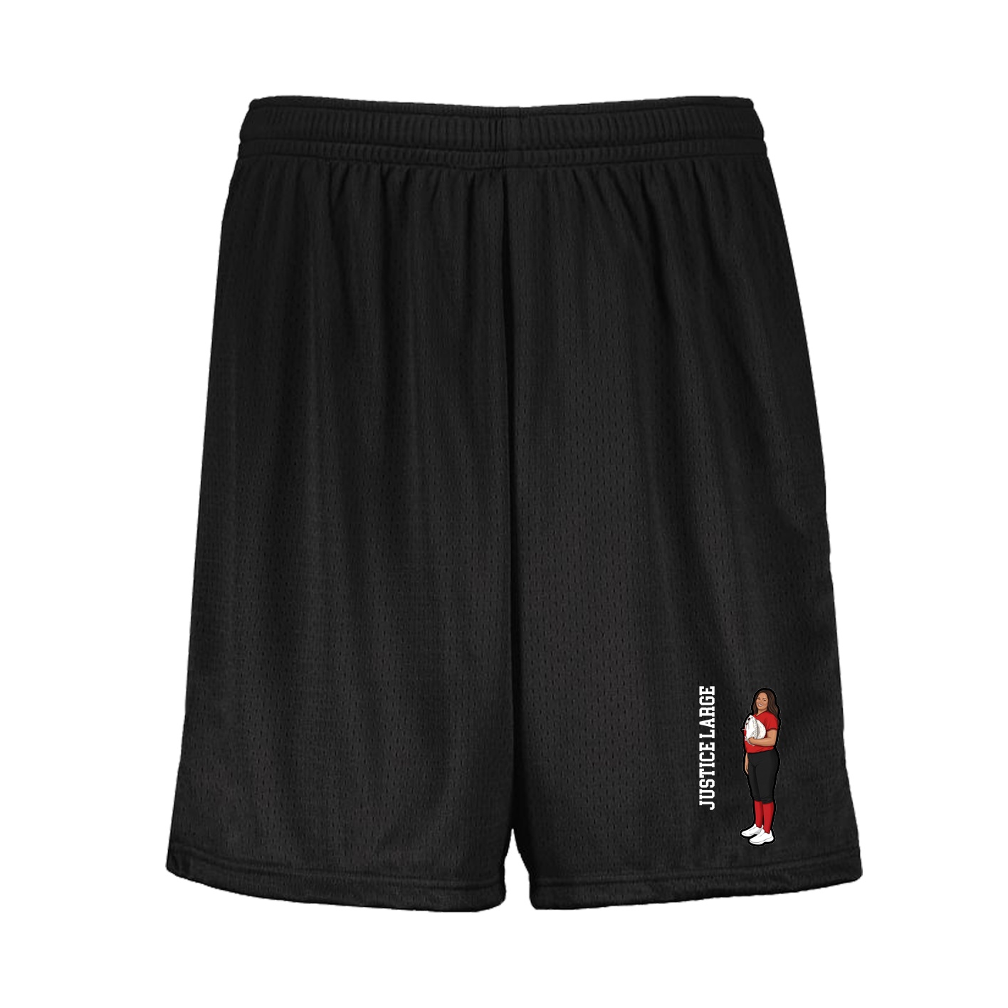 Shorts — Name Vertical in Black
