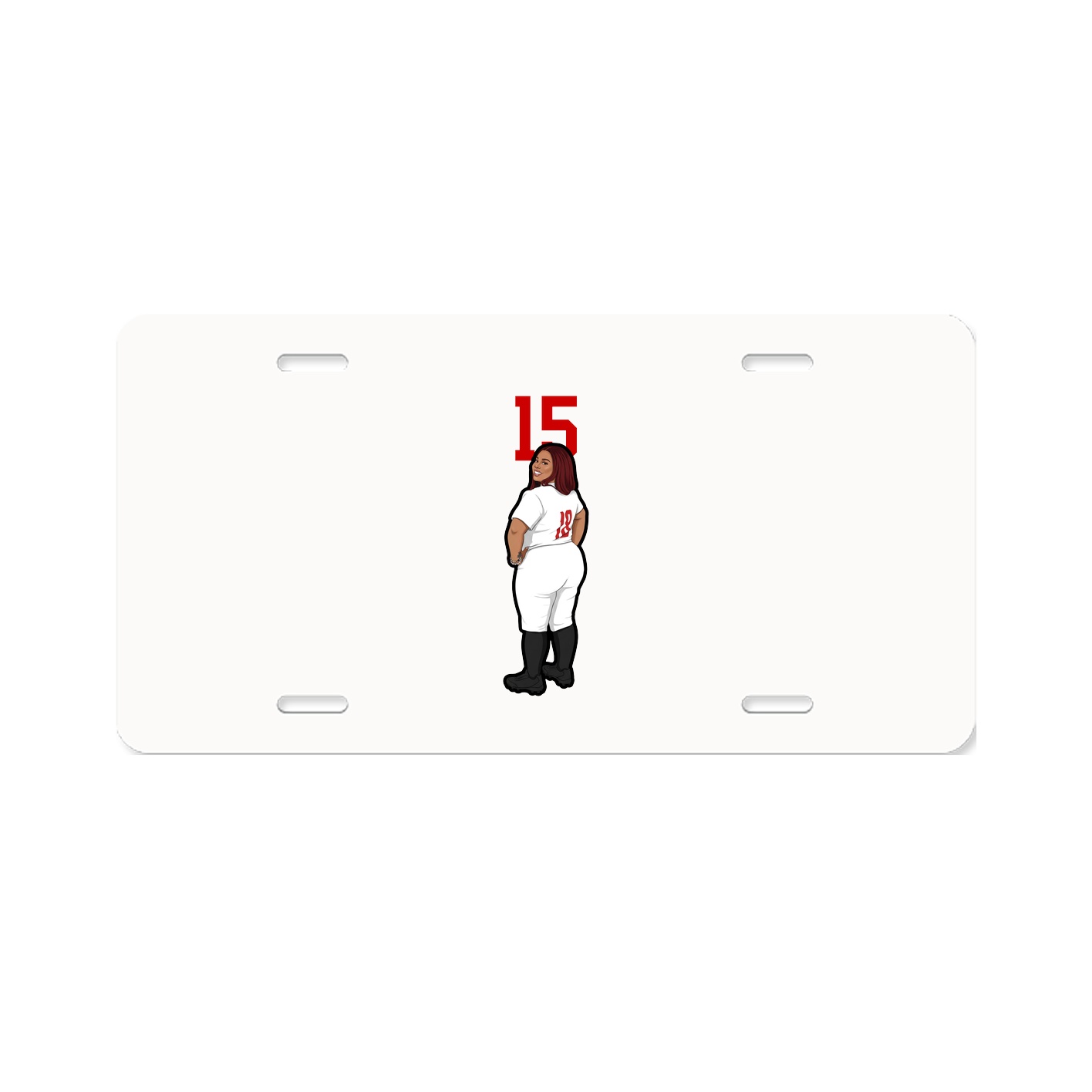 License Plate — Number Top in Classic