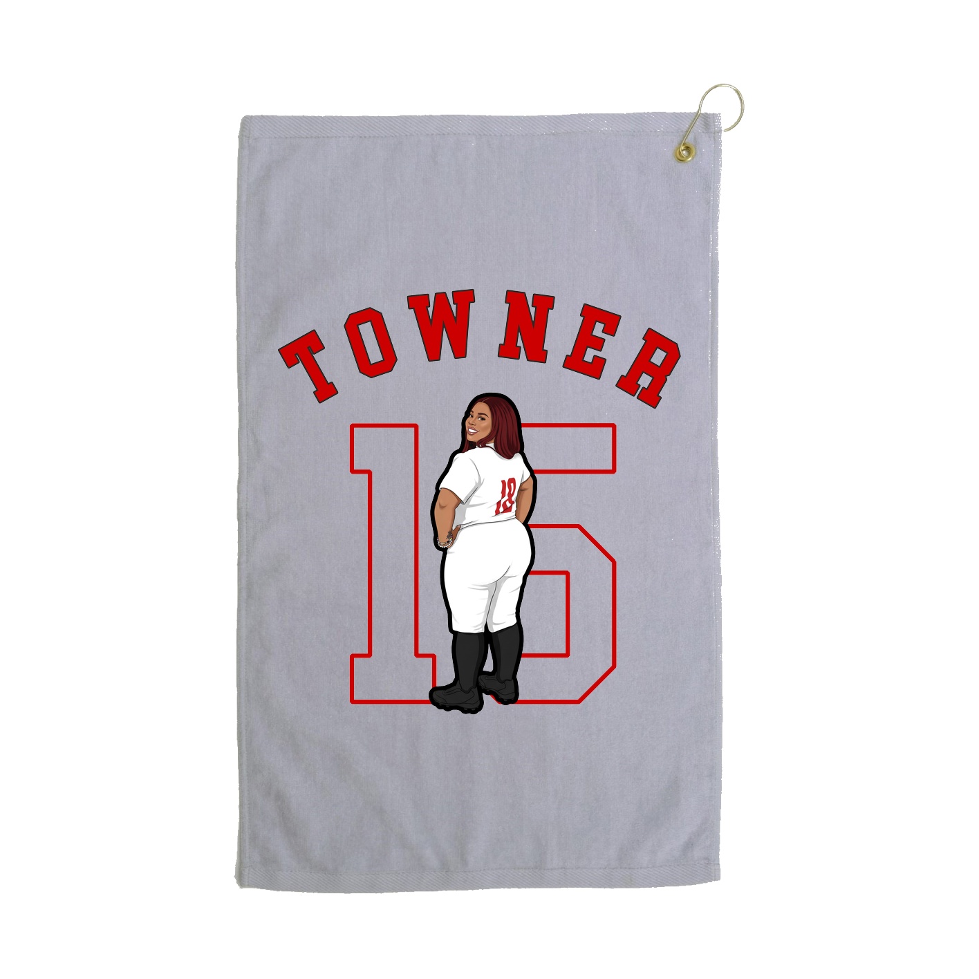 Golf Towel — Shirsey Arch in Grey