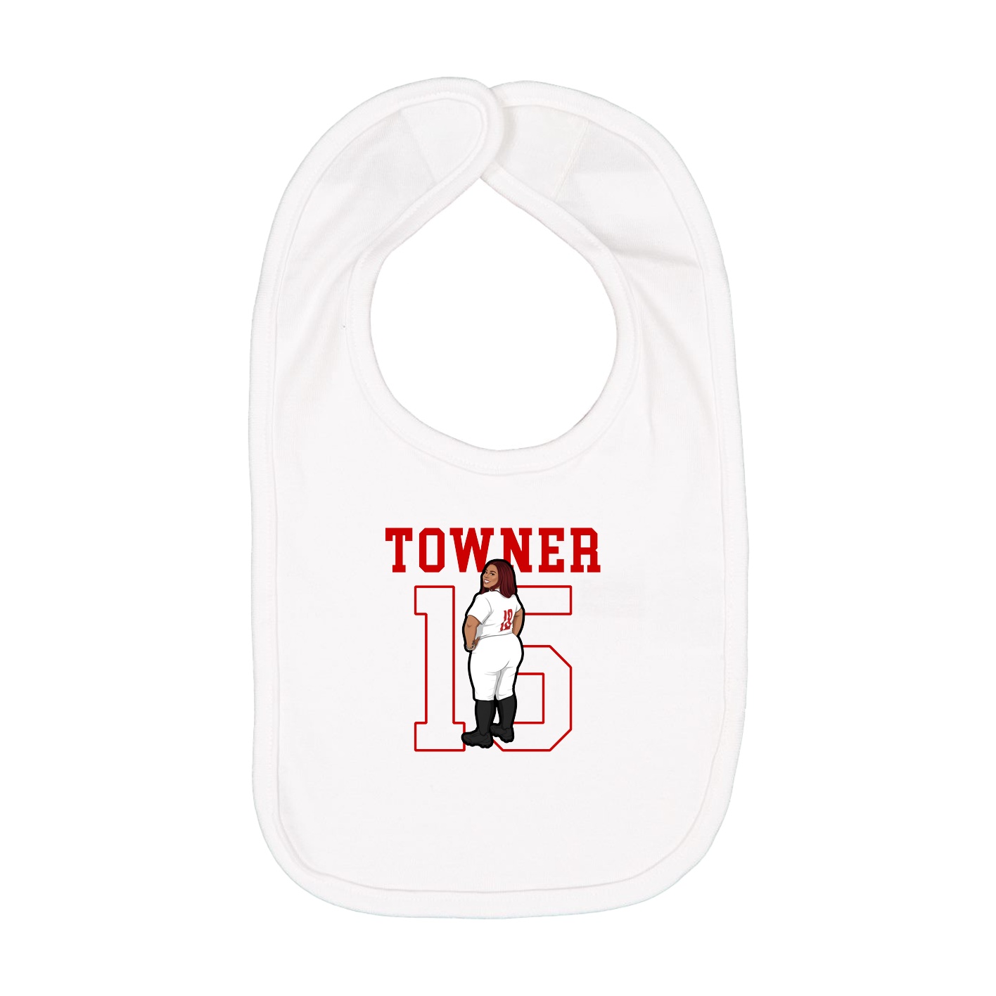 Infant Bib — Shirsey in White