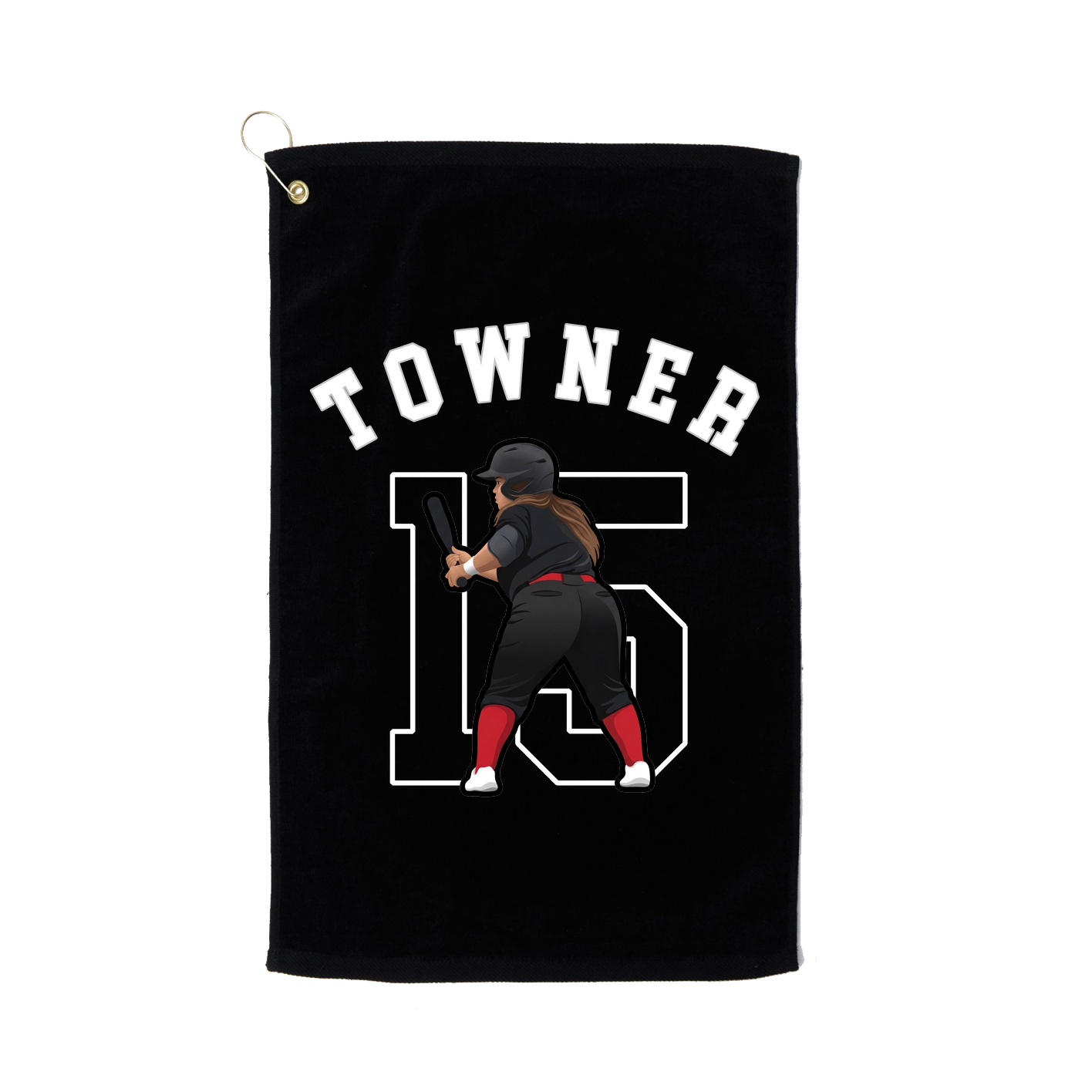 Golf Towel — Shirsey Arch in Black
