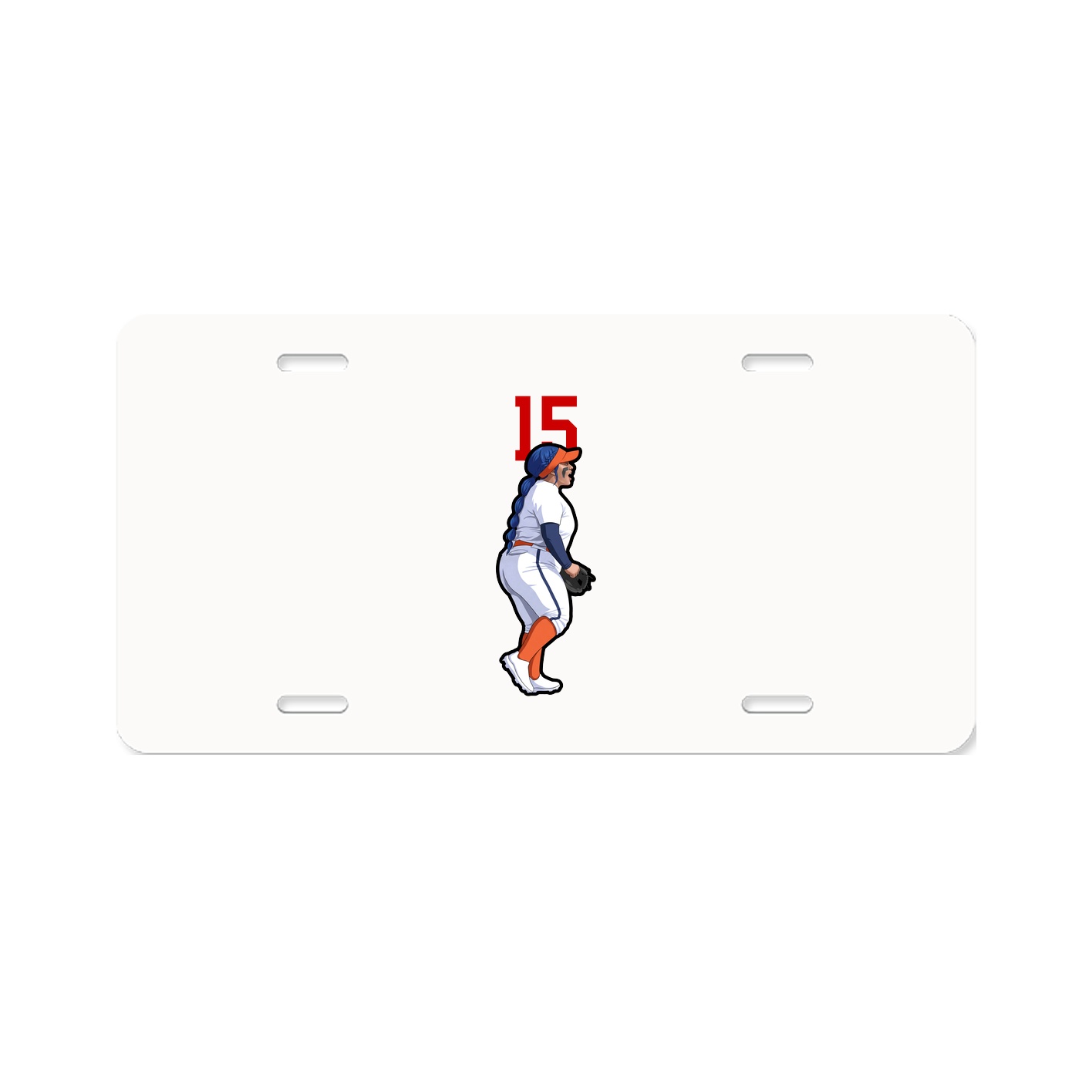 License Plate — Number Top in Classic