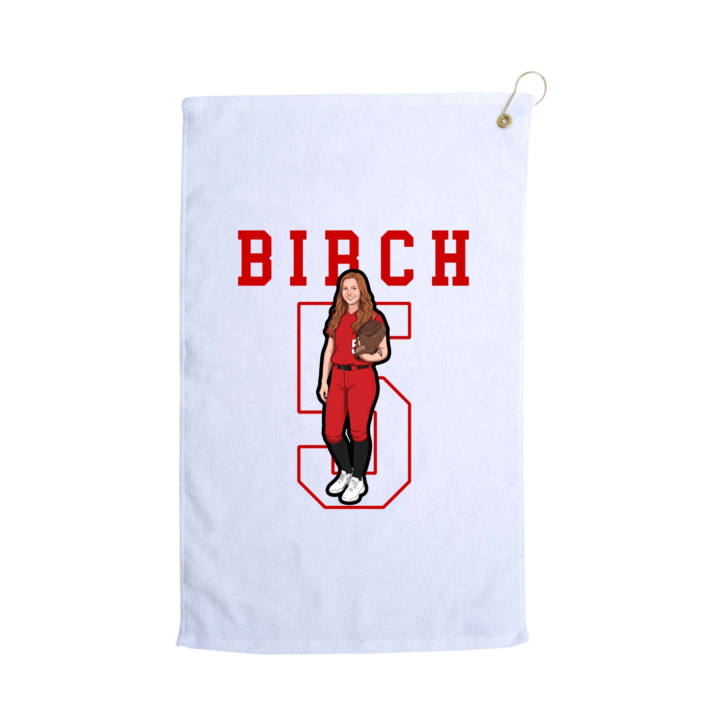 Golf Towel — Shirsey in White