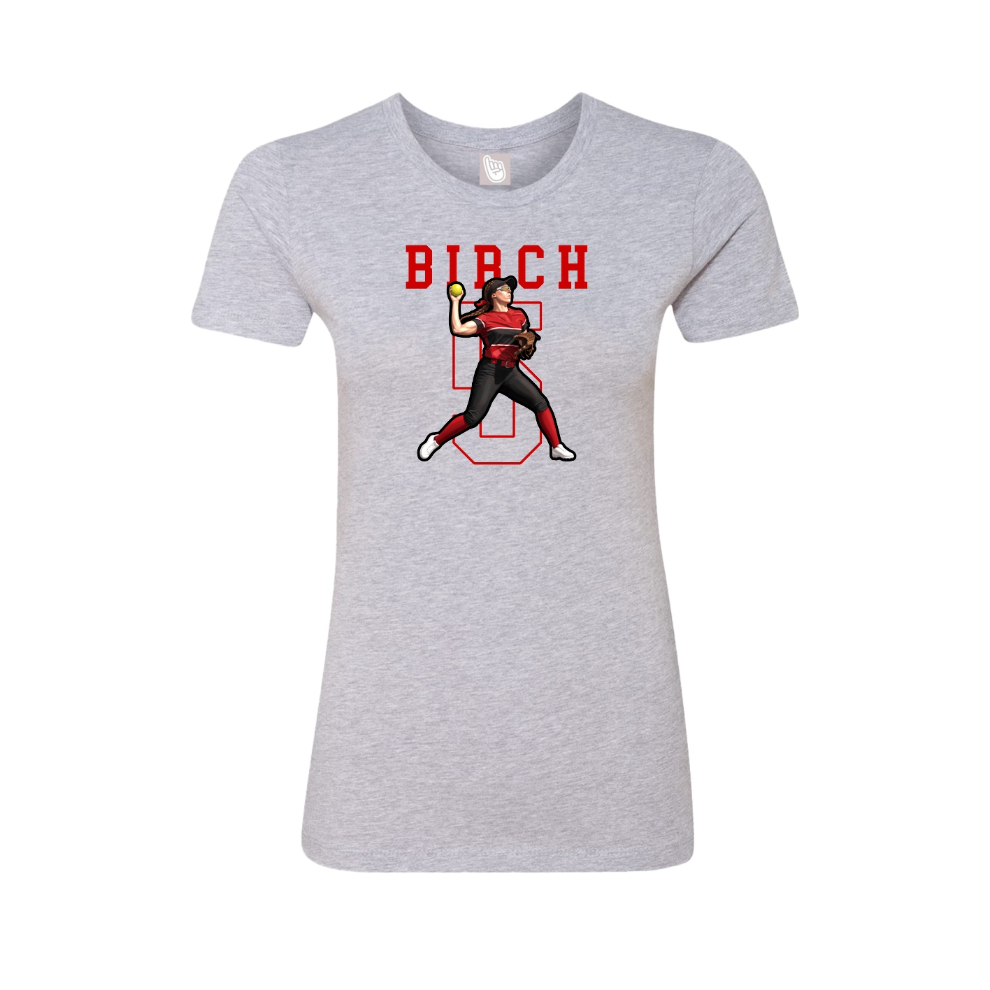 Fitted Women's Tee — Shirsey in Grey