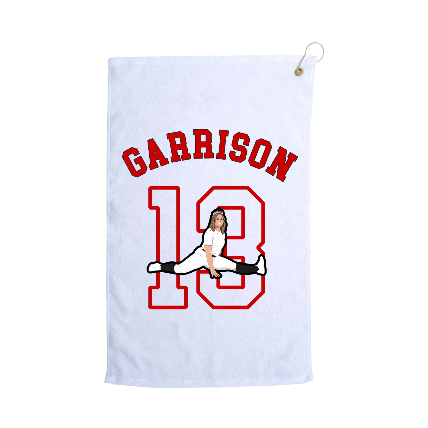 Golf Towel — Shirsey Arch in White