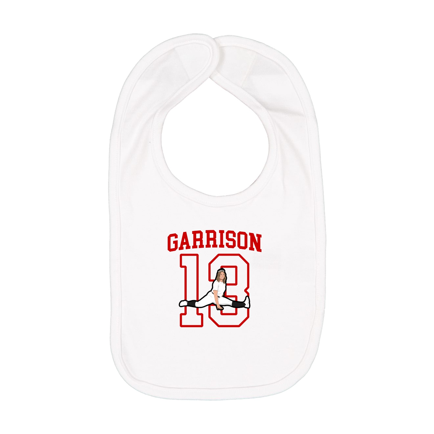 Infant Bib — Shirsey in White