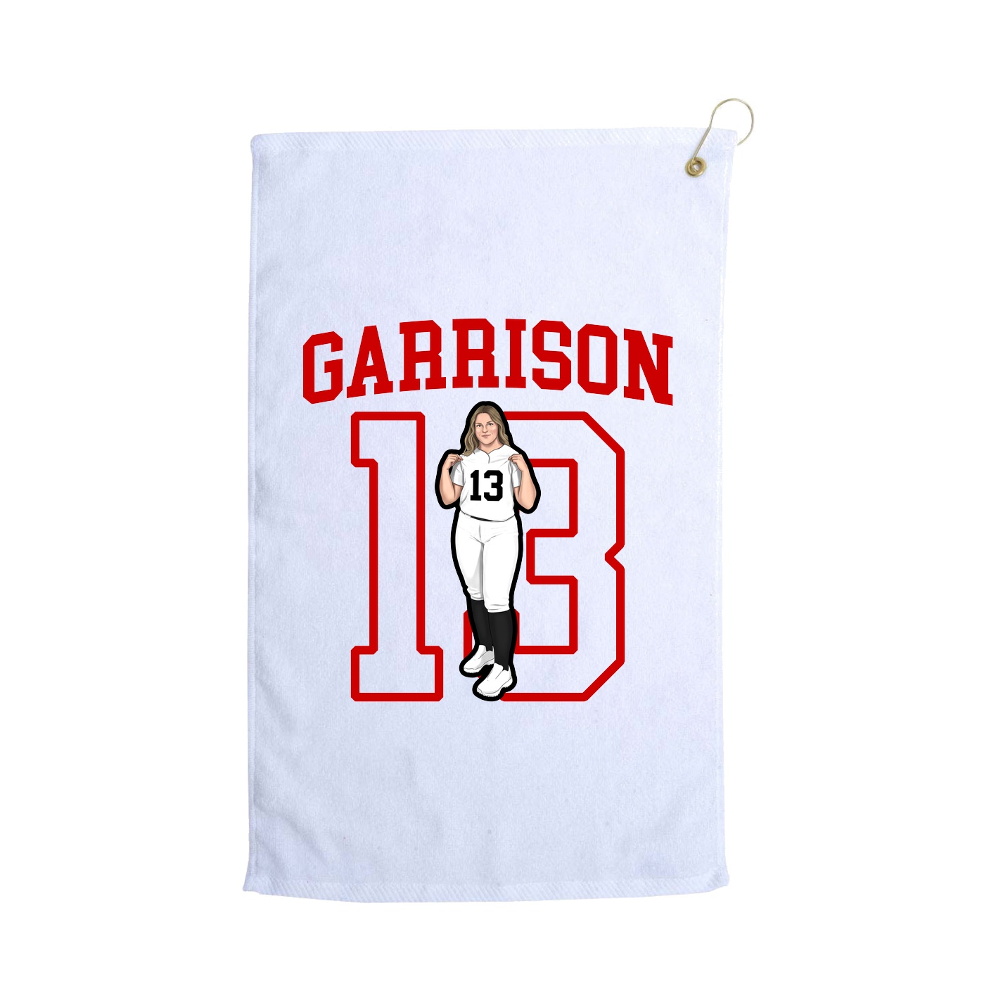 Golf Towel — Shirsey in White