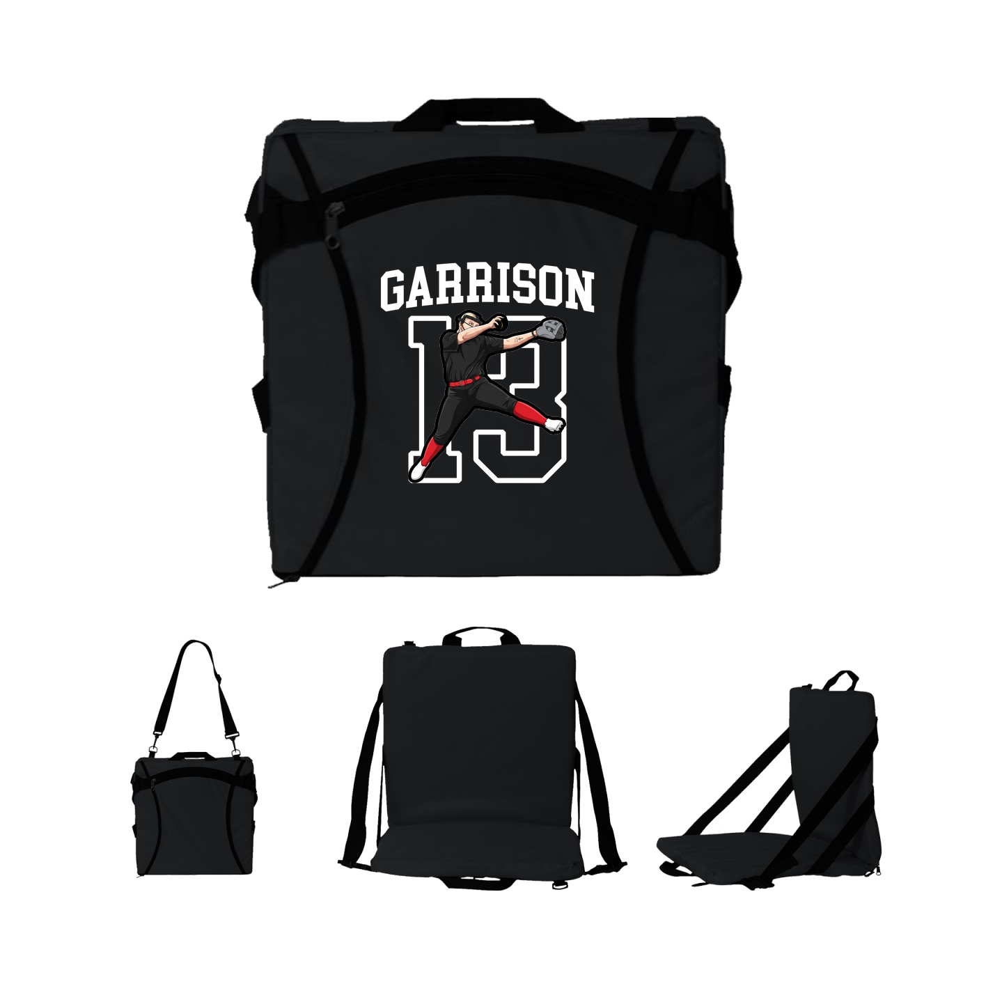 Folding Stadium Seat — Shirsey in Black