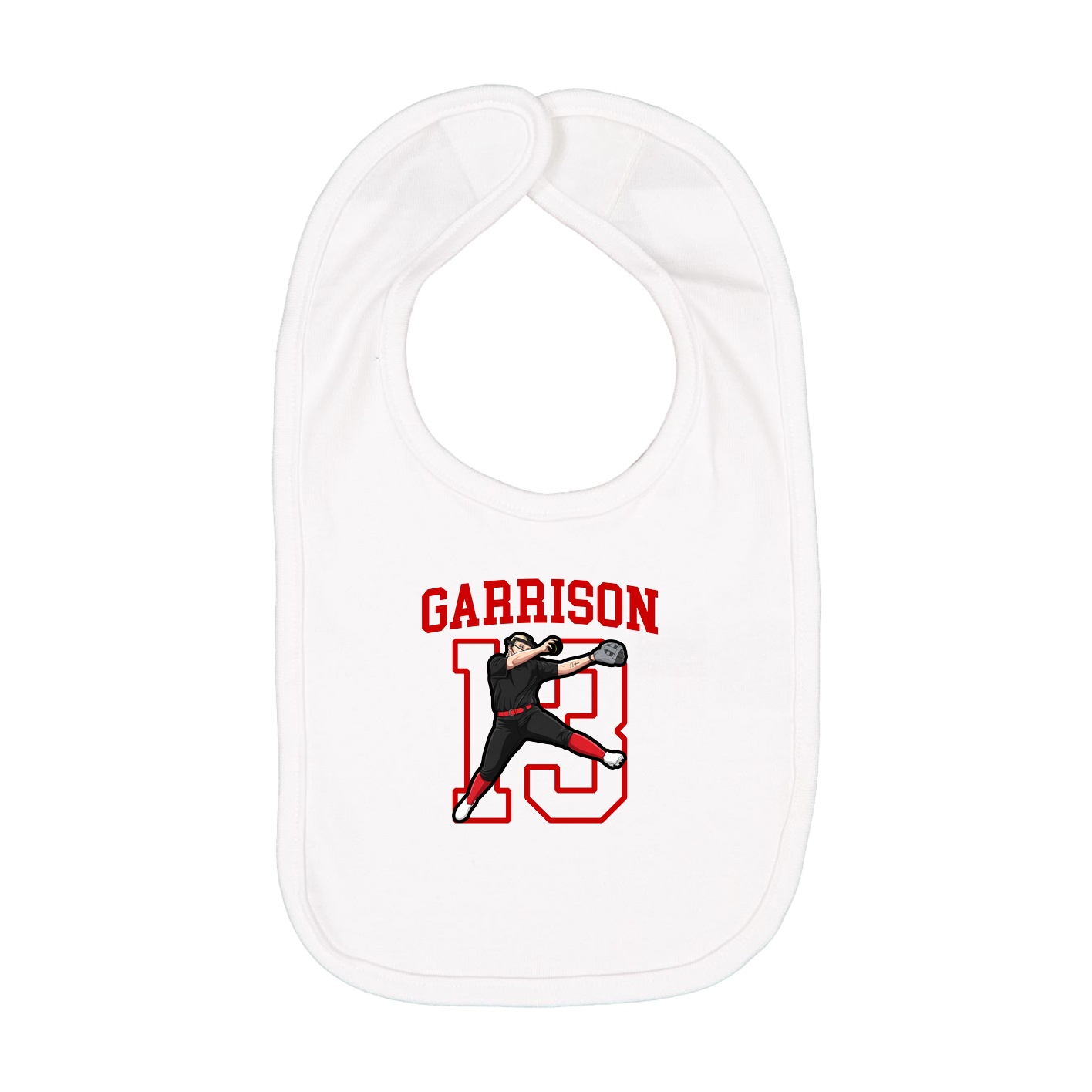Infant Bib — Shirsey in White