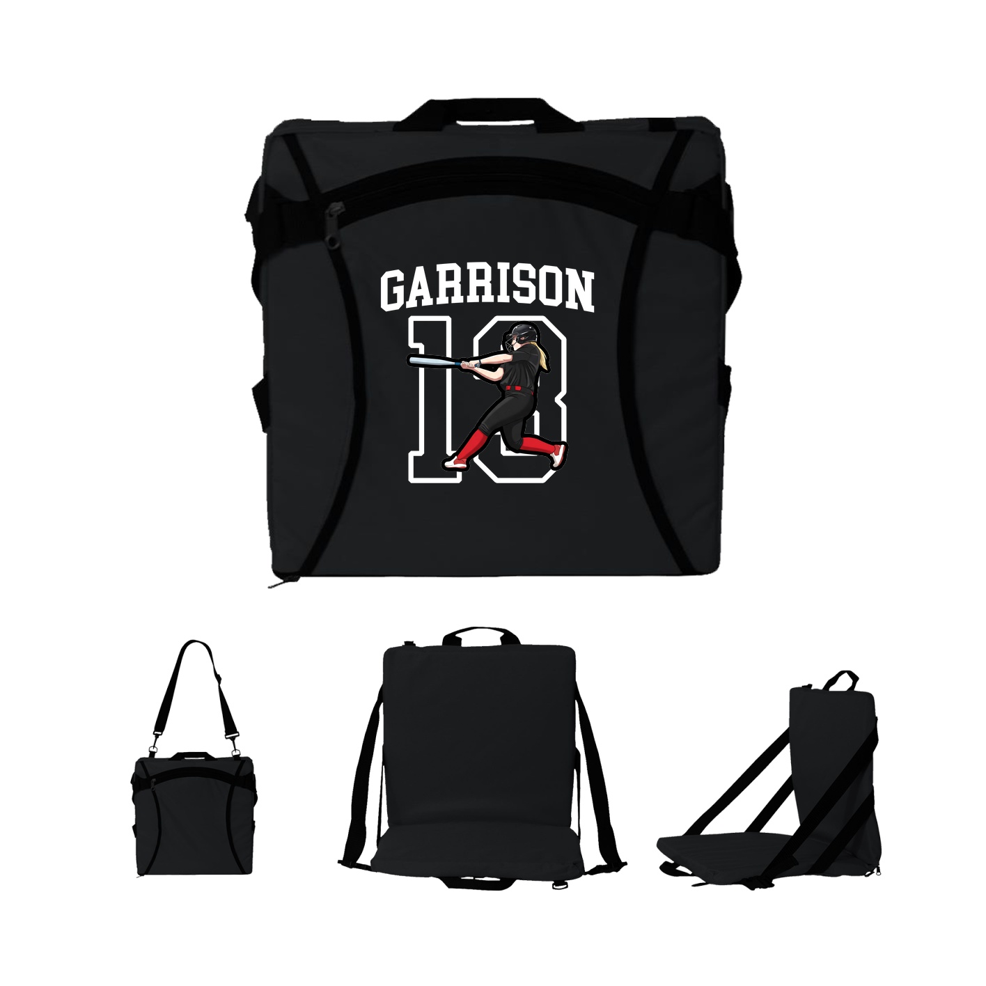 Folding Stadium Seat — Shirsey in Black