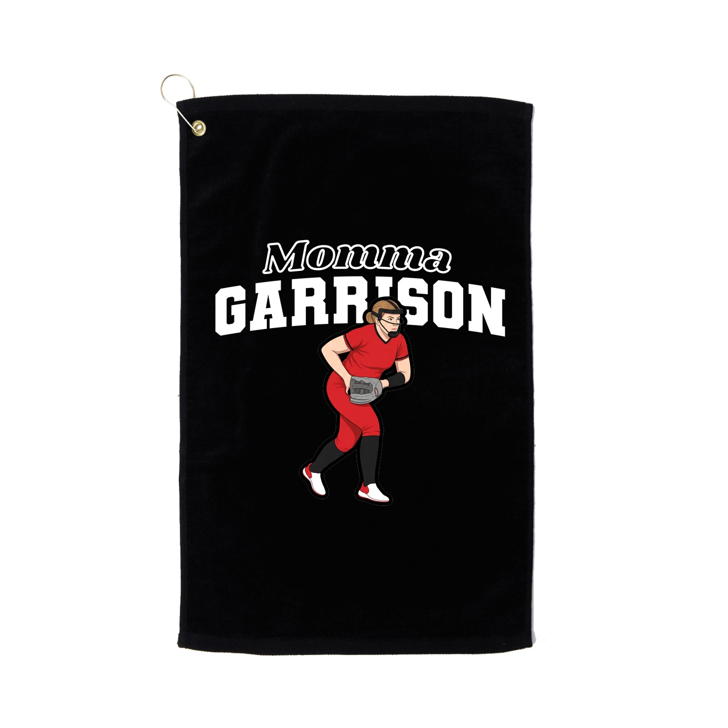 Golf Towel — Mothers Day Block in Black