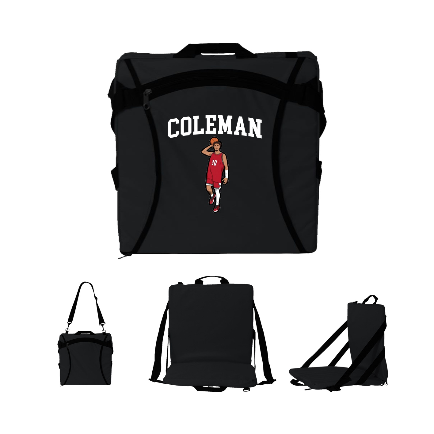 Folding Stadium Seat — Shirsey in Black