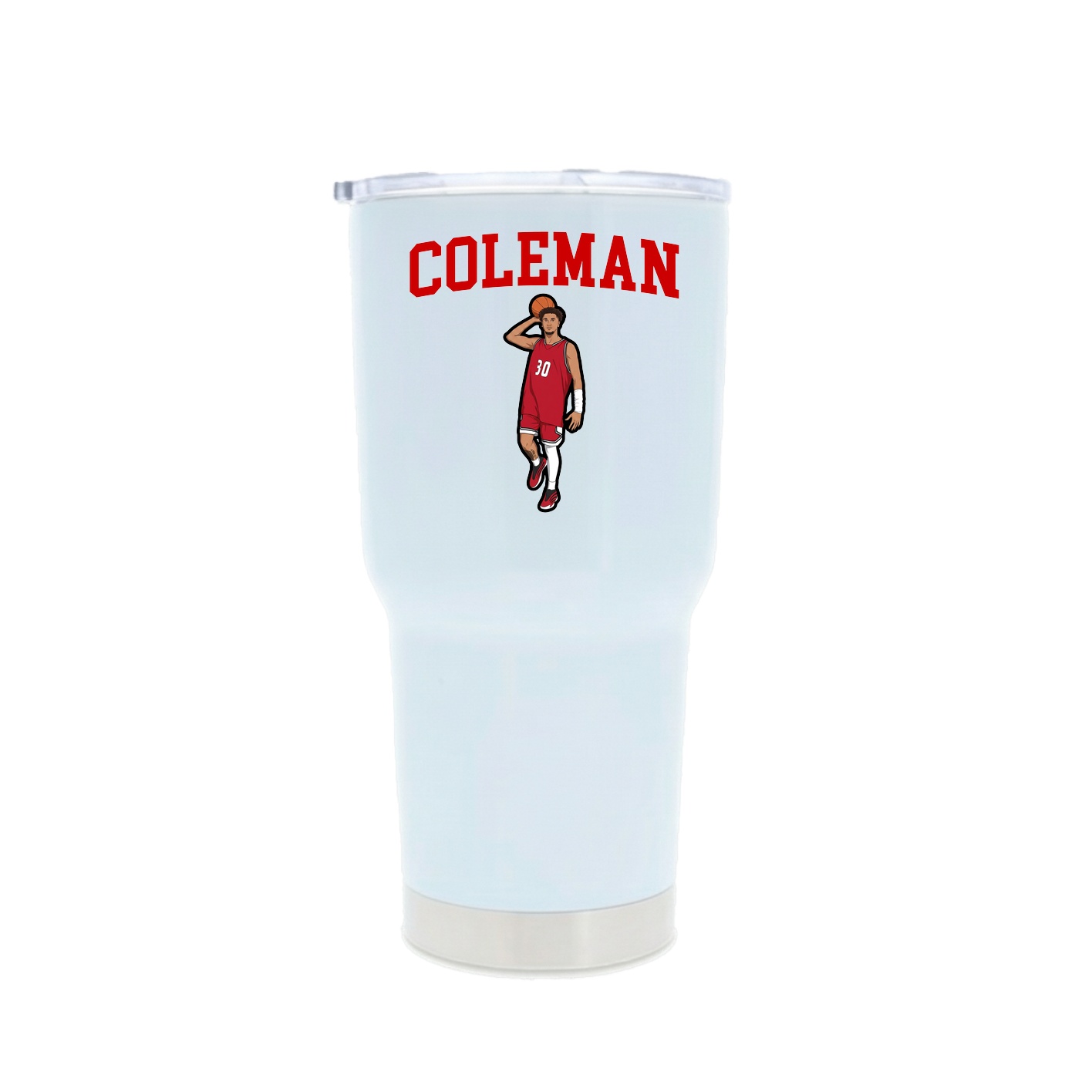 30oz Stainless Steel Tumbler — Shirsey in White